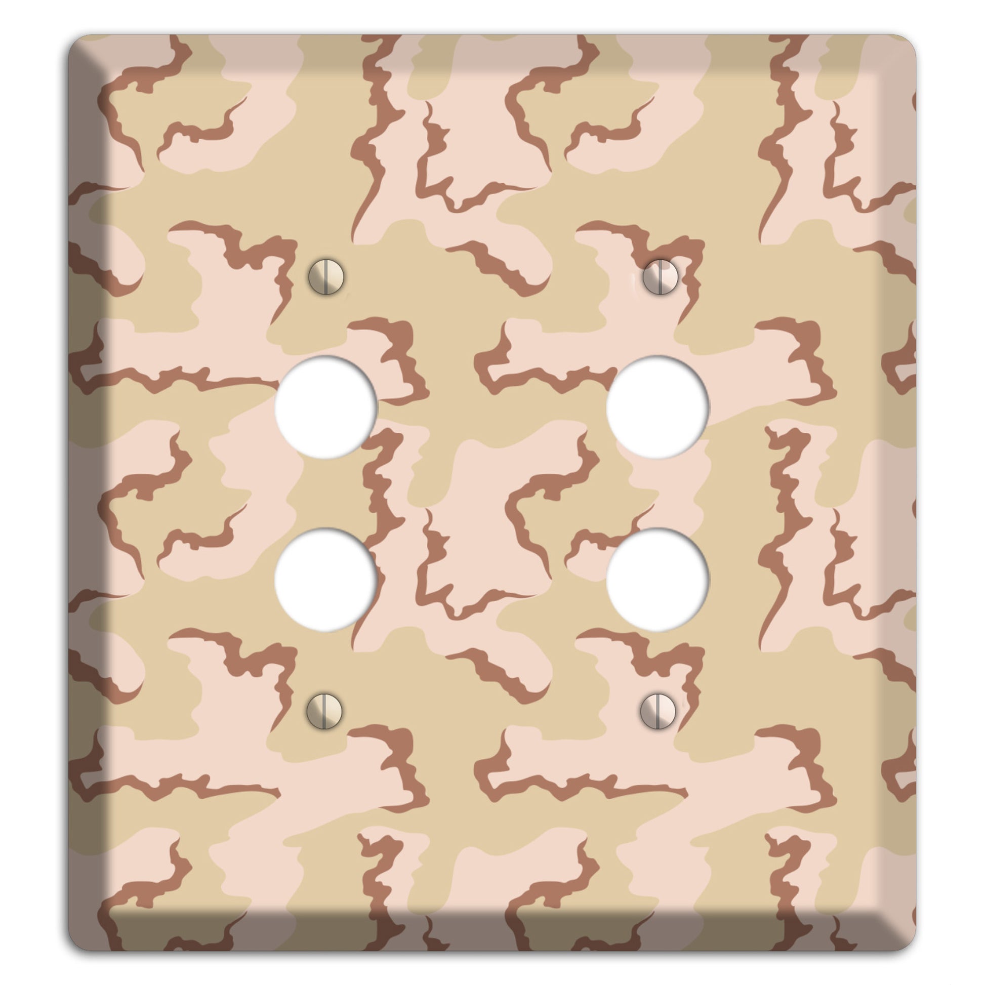 Coffee Stain Camo 2 Pushbutton Wallplate