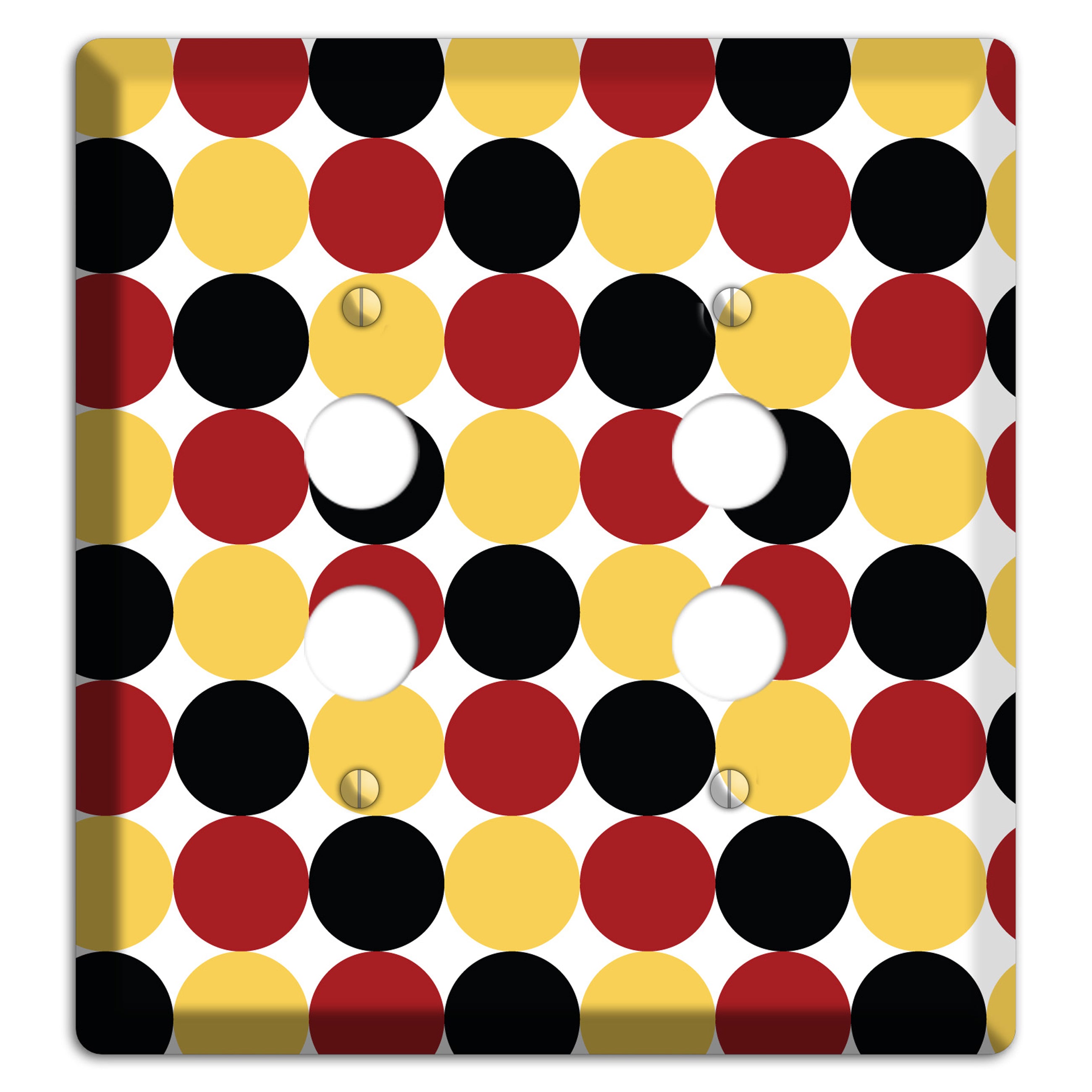Burgundy Multi Angled Stripes 2 2 Pushbutton Wallplate