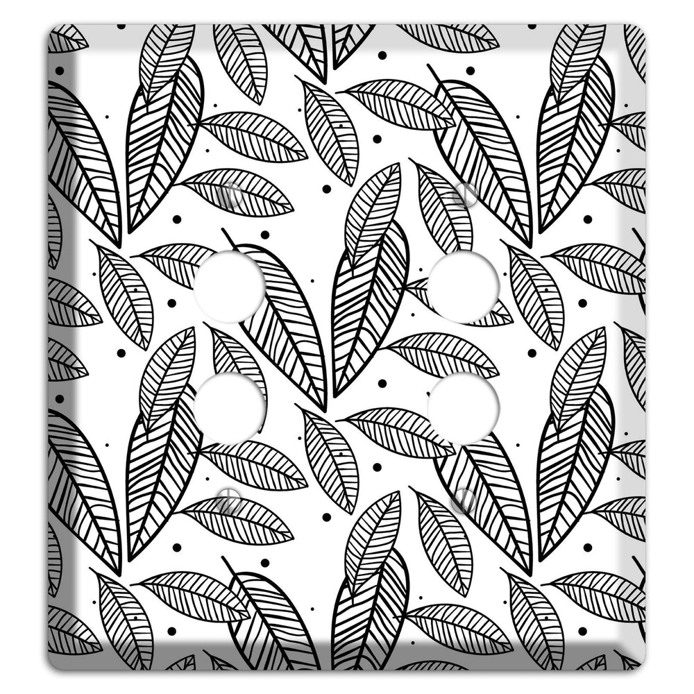 Leaves Style H 2 Pushbutton Wallplate
