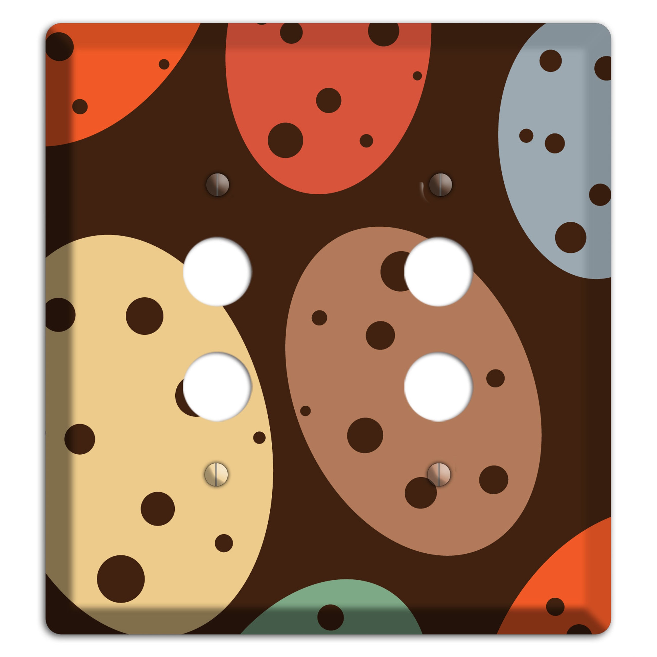 Brown Eggs 2 Pushbutton Wallplate