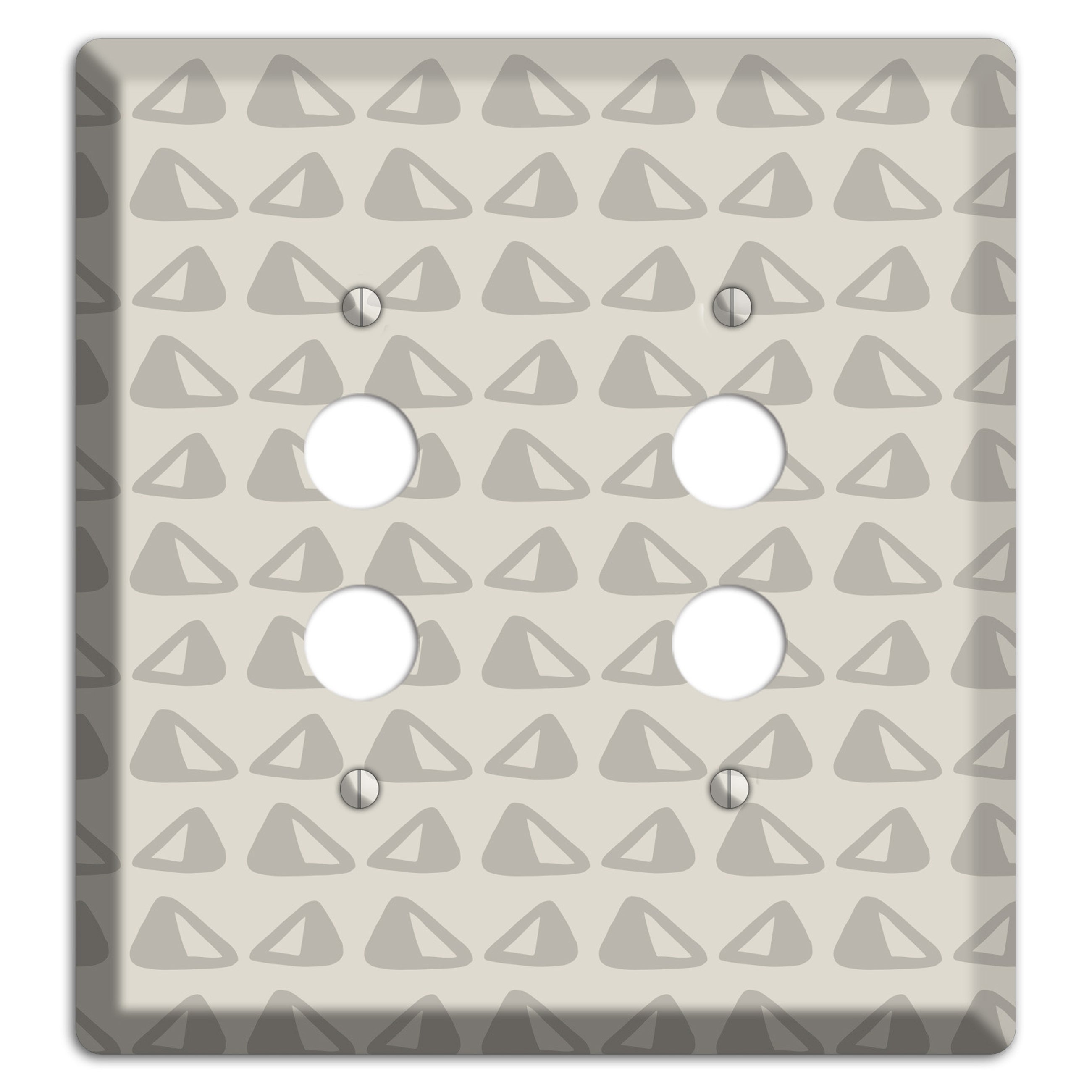 Simple Scandanavian Style NN 2 Pushbutton Wallplate