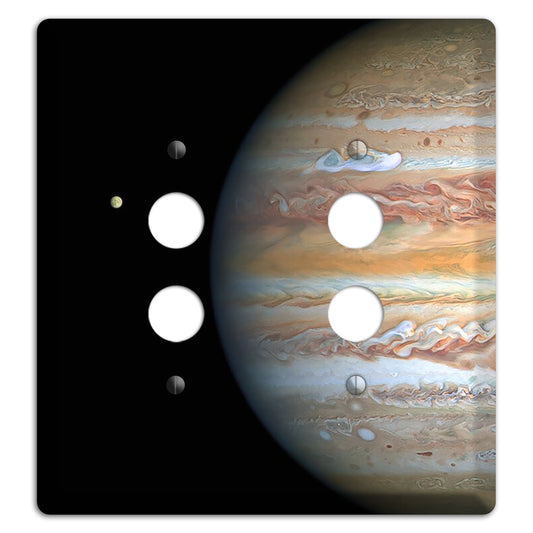 Hubble's View of Jupiter and Europa 2 Pushbutton Wallplate