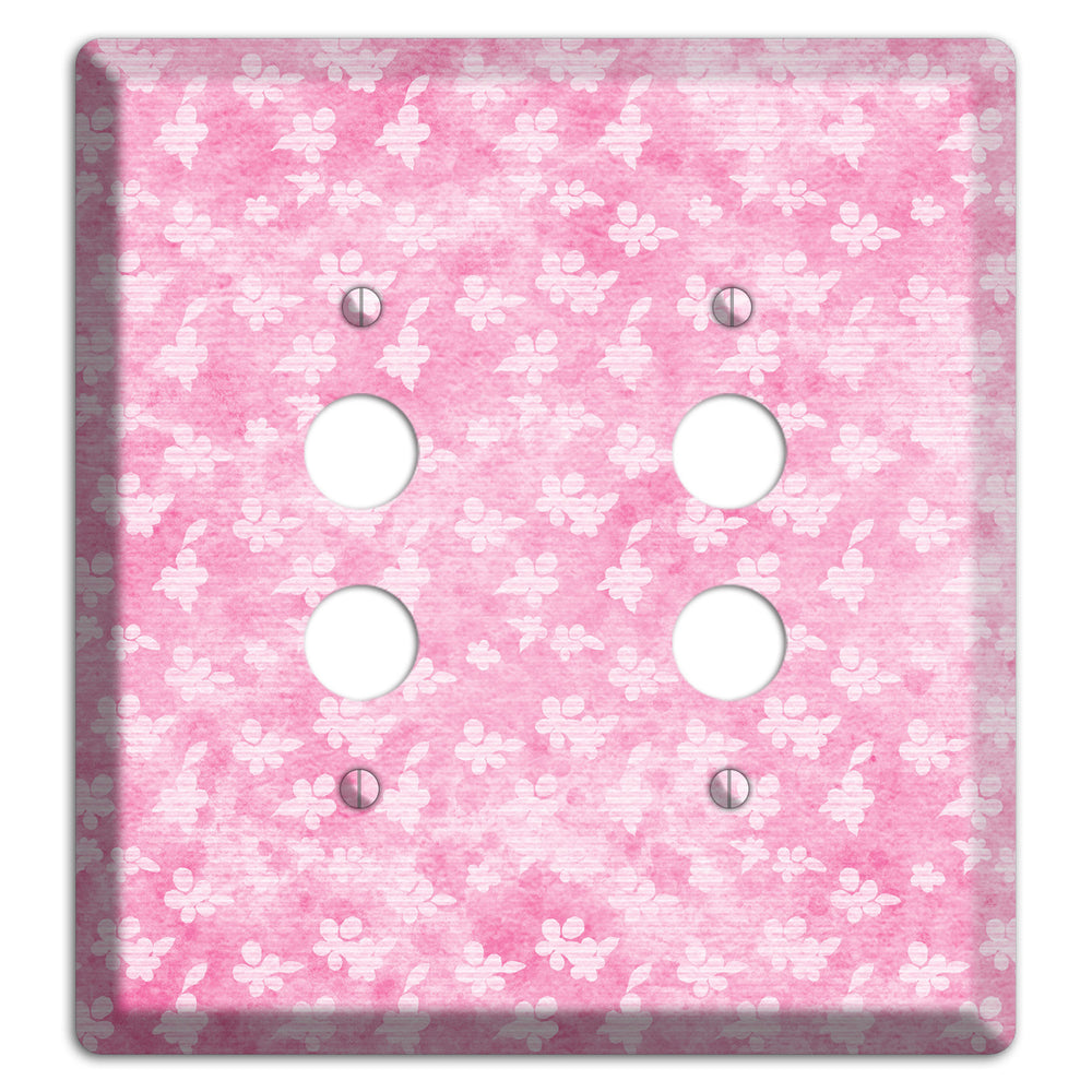 Cupid Pink Texture 2 Pushbutton Wallplate