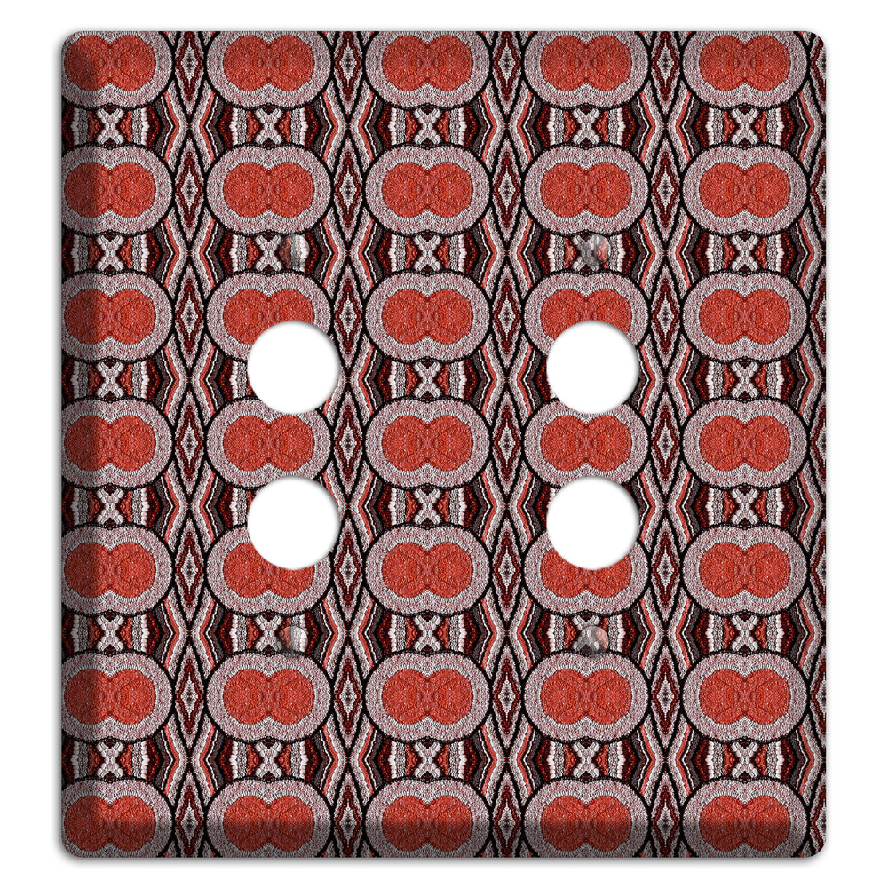 Red Tapestry 2 Pushbutton Wallplate
