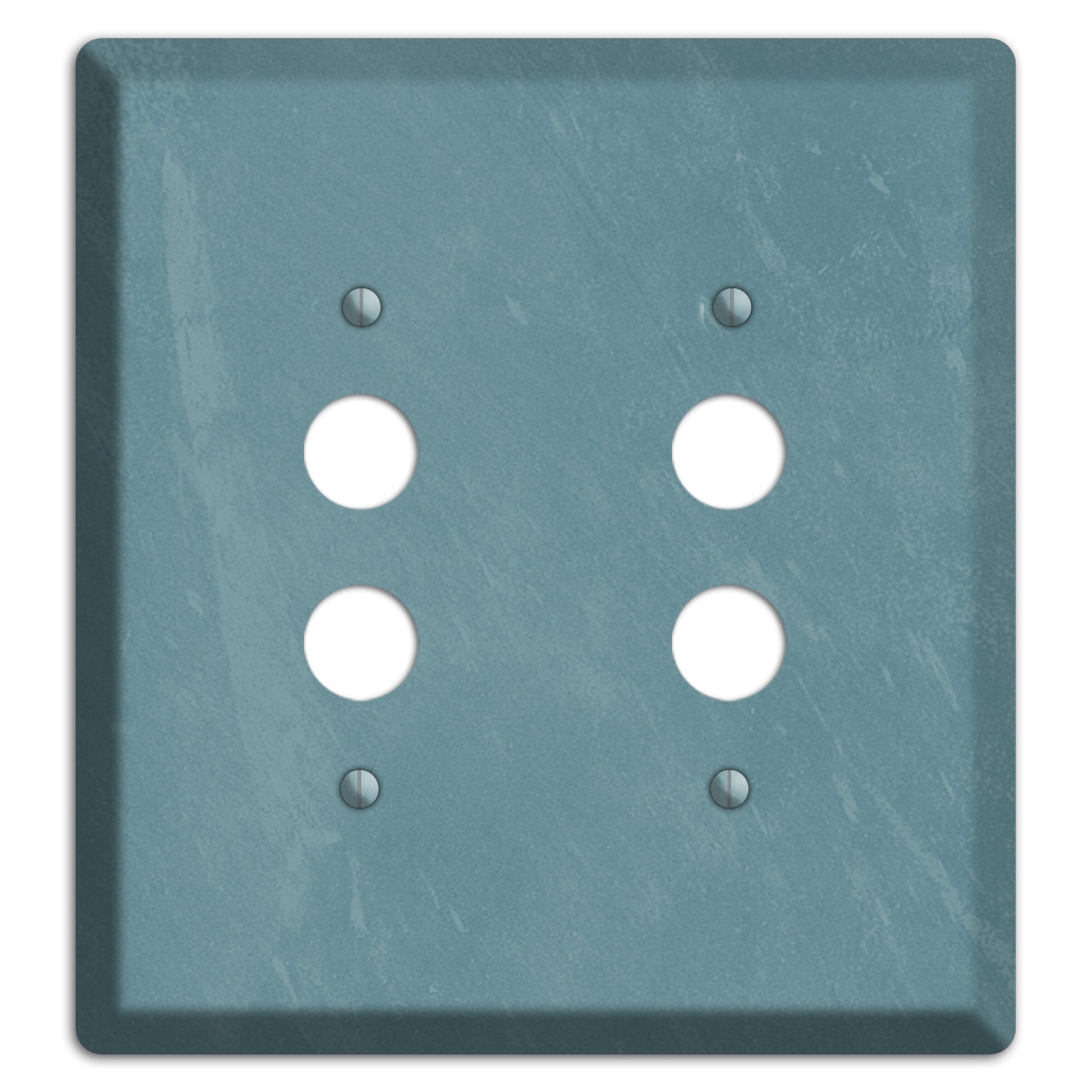Chalk Teal 2 Pushbutton Wallplate