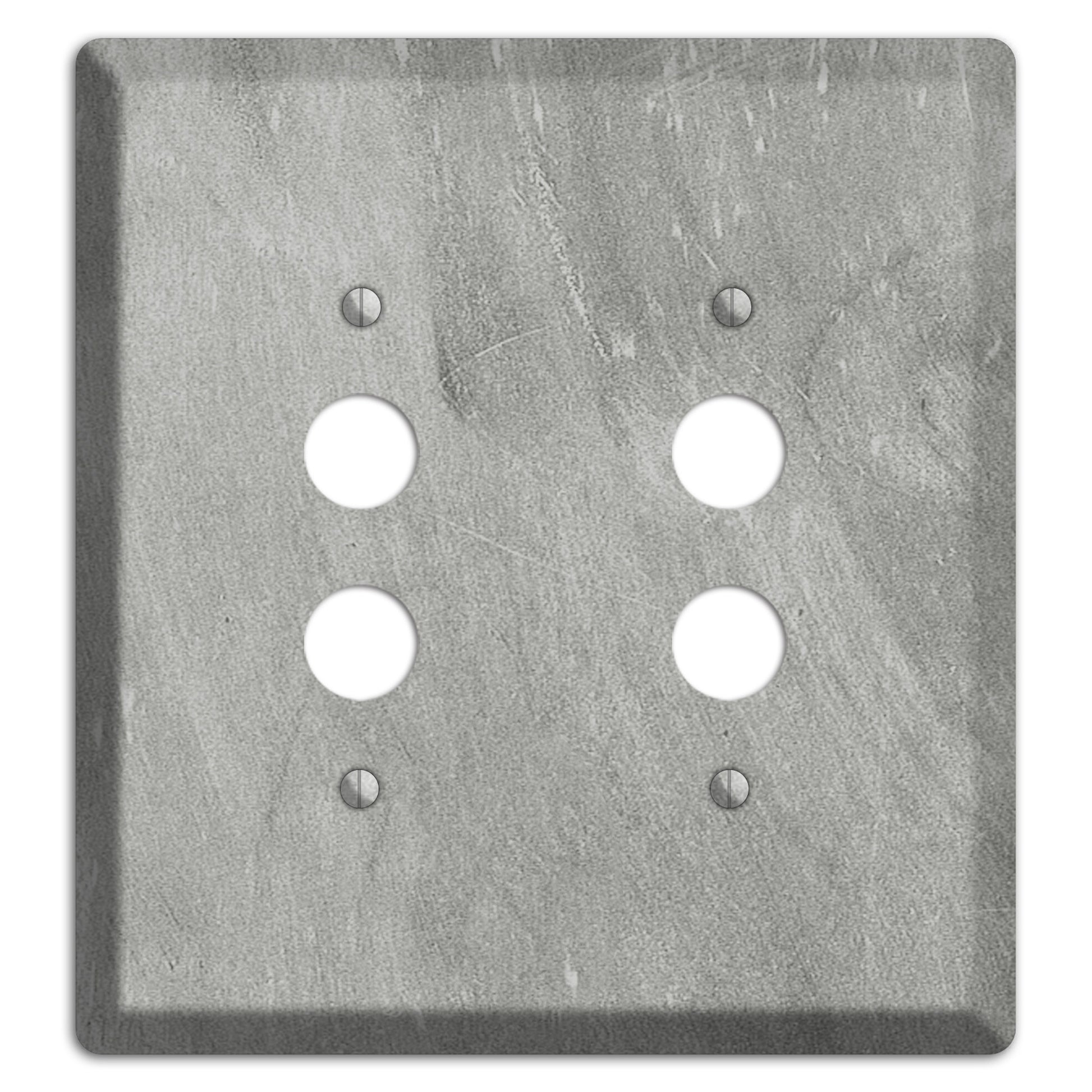 Chalk Grey 2 Pushbutton Wallplate