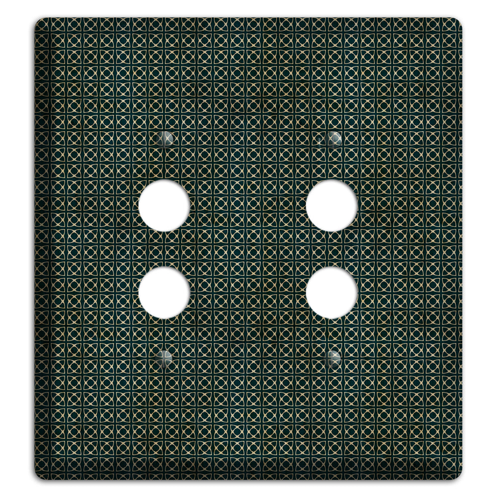 Dark Green Grunge Tiny Tiled Tapestry 5 2 Pushbutton Wallplate