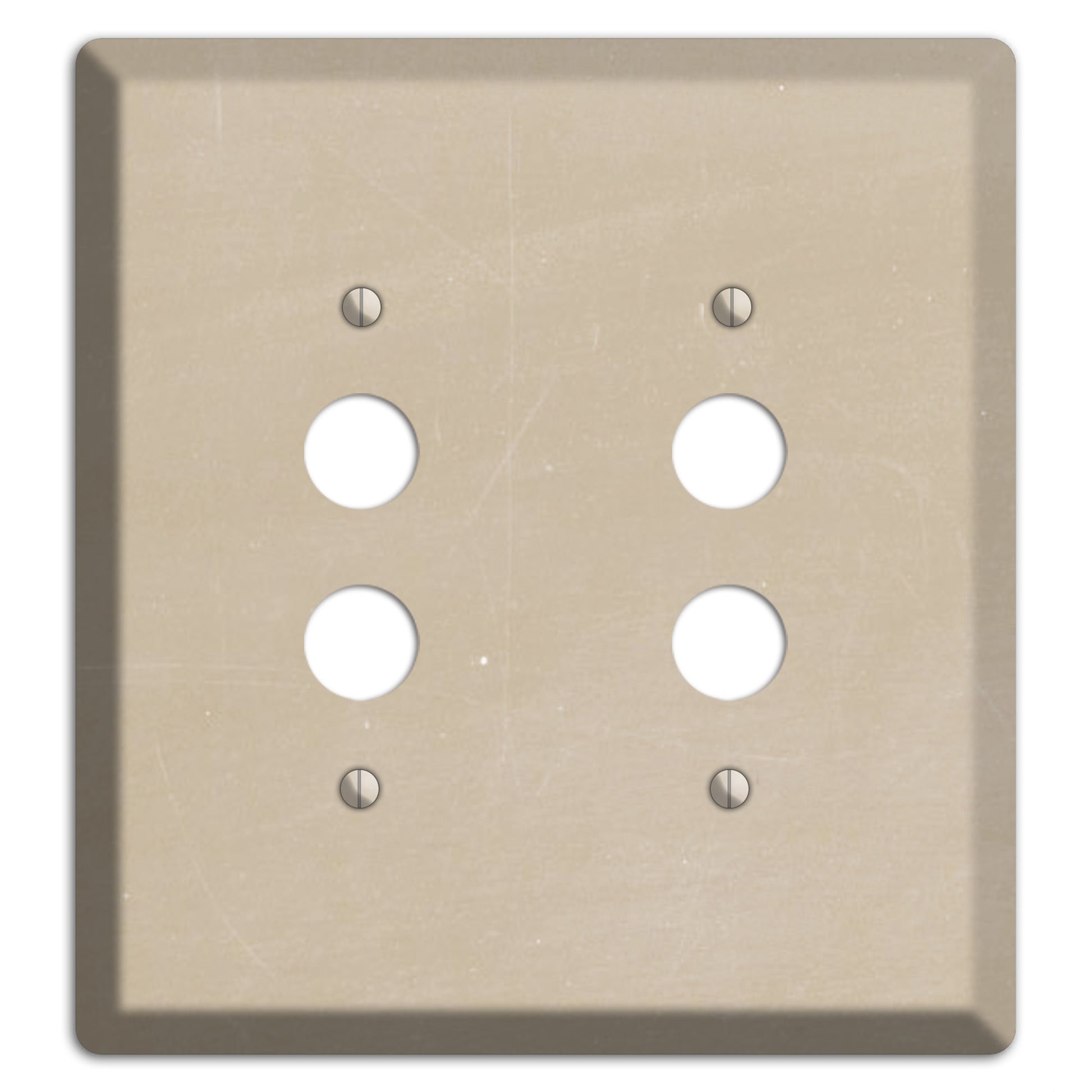 Chalk Tan 2 Pushbutton Wallplate