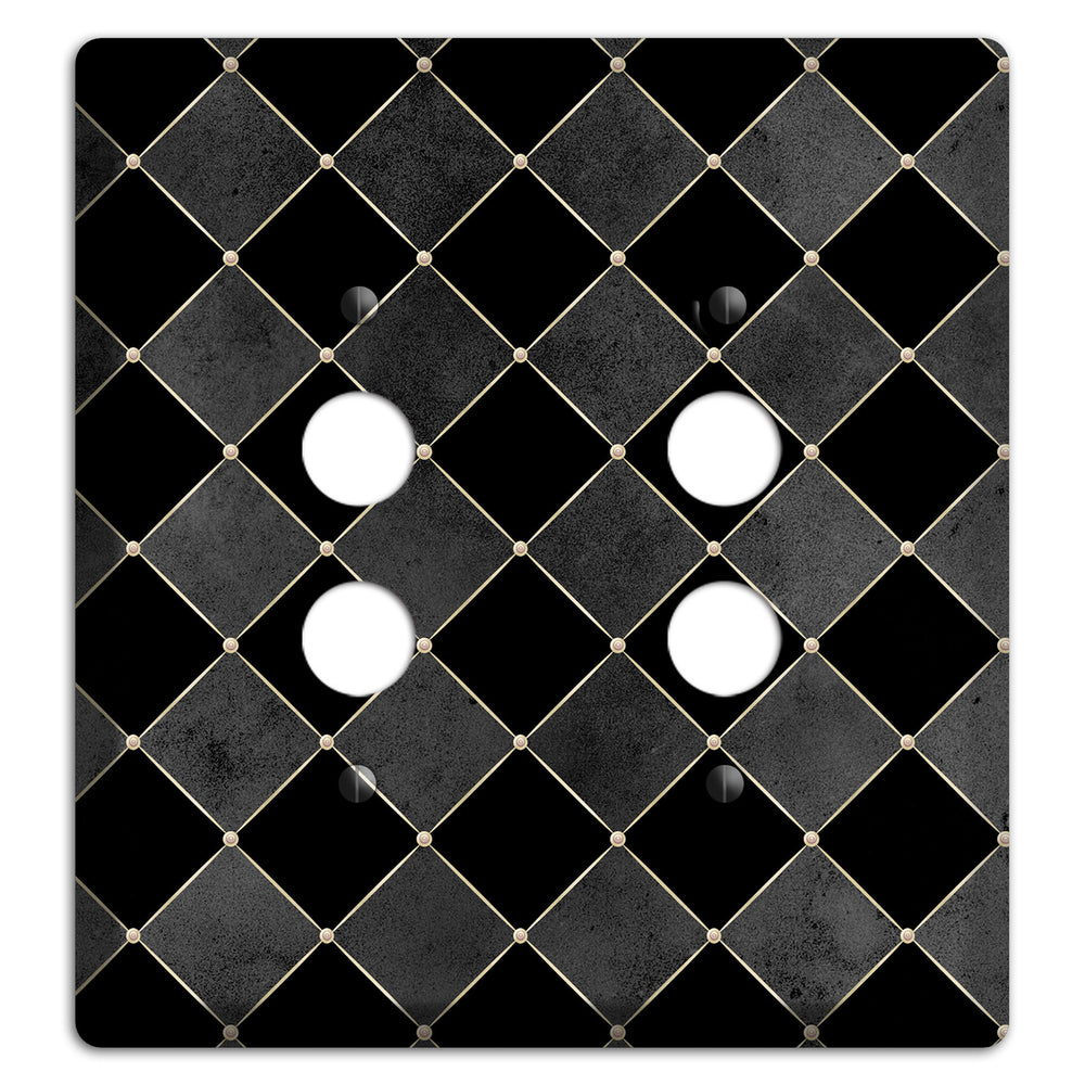 Edgar Allen Poe Diamond 2 Pushbutton Wallplate