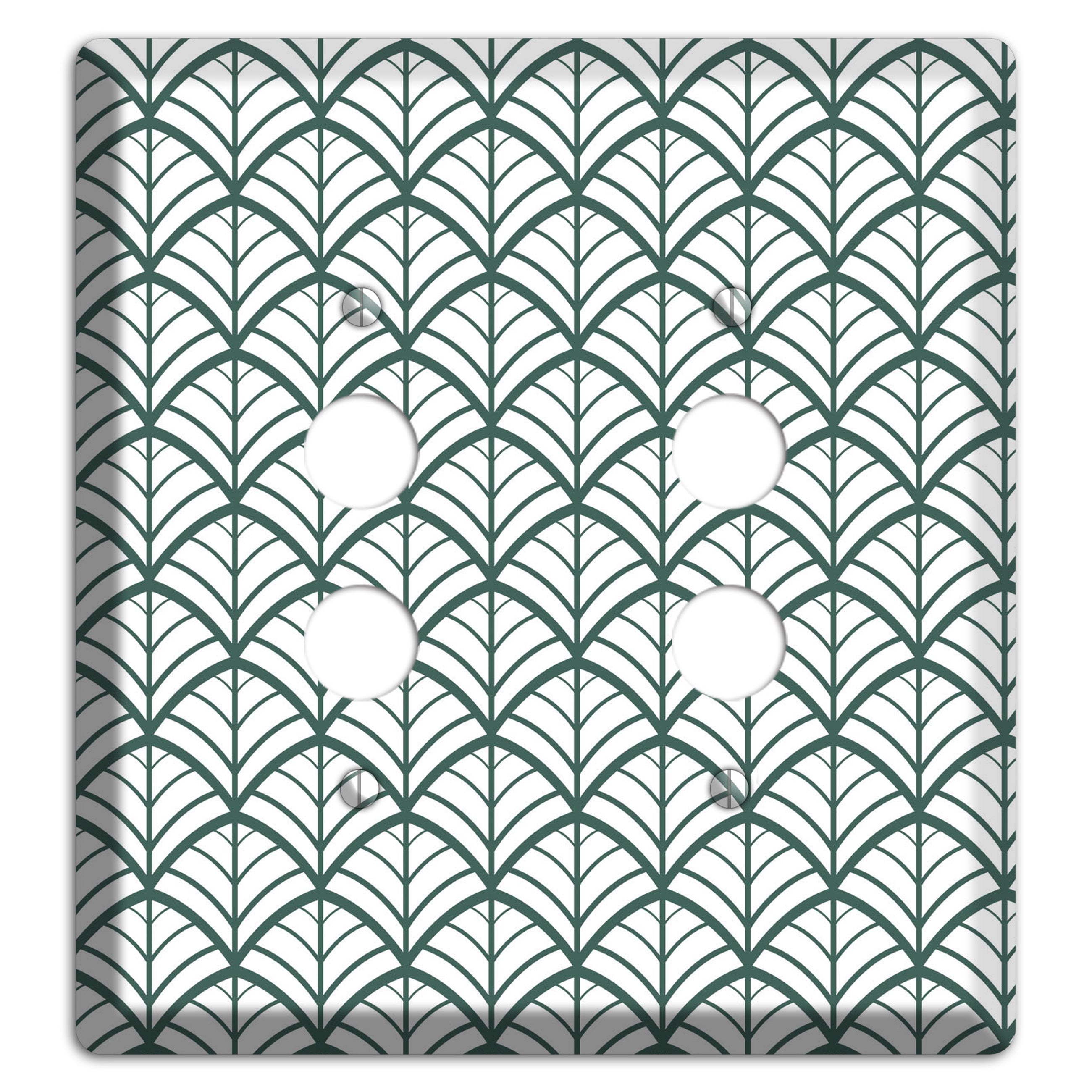 Leaves Style U 2 Pushbutton Wallplate