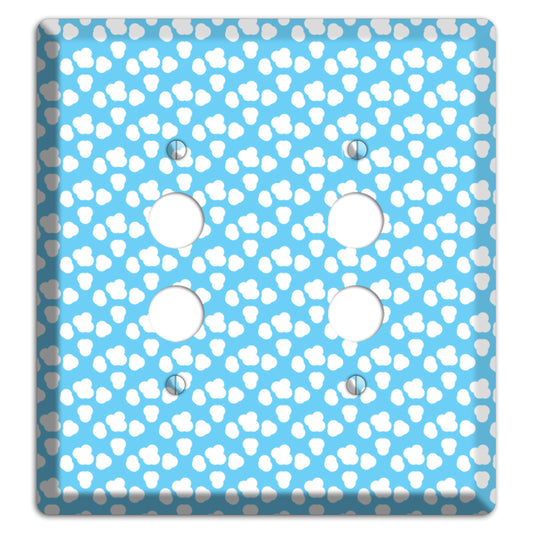 Blue Small Clouds 2 Pushbutton Wallplate
