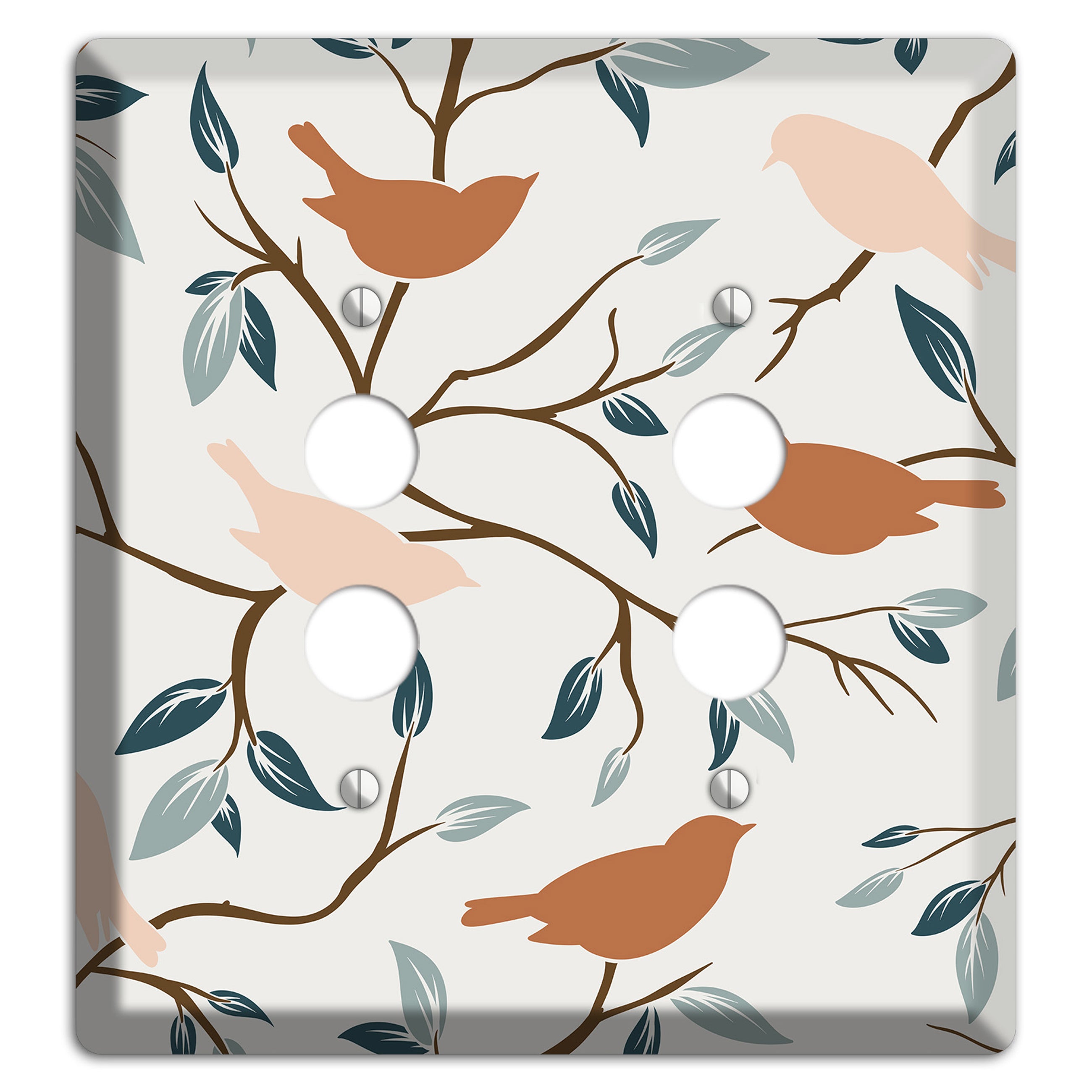Bird Branch 1 2 Pushbutton Wallplate