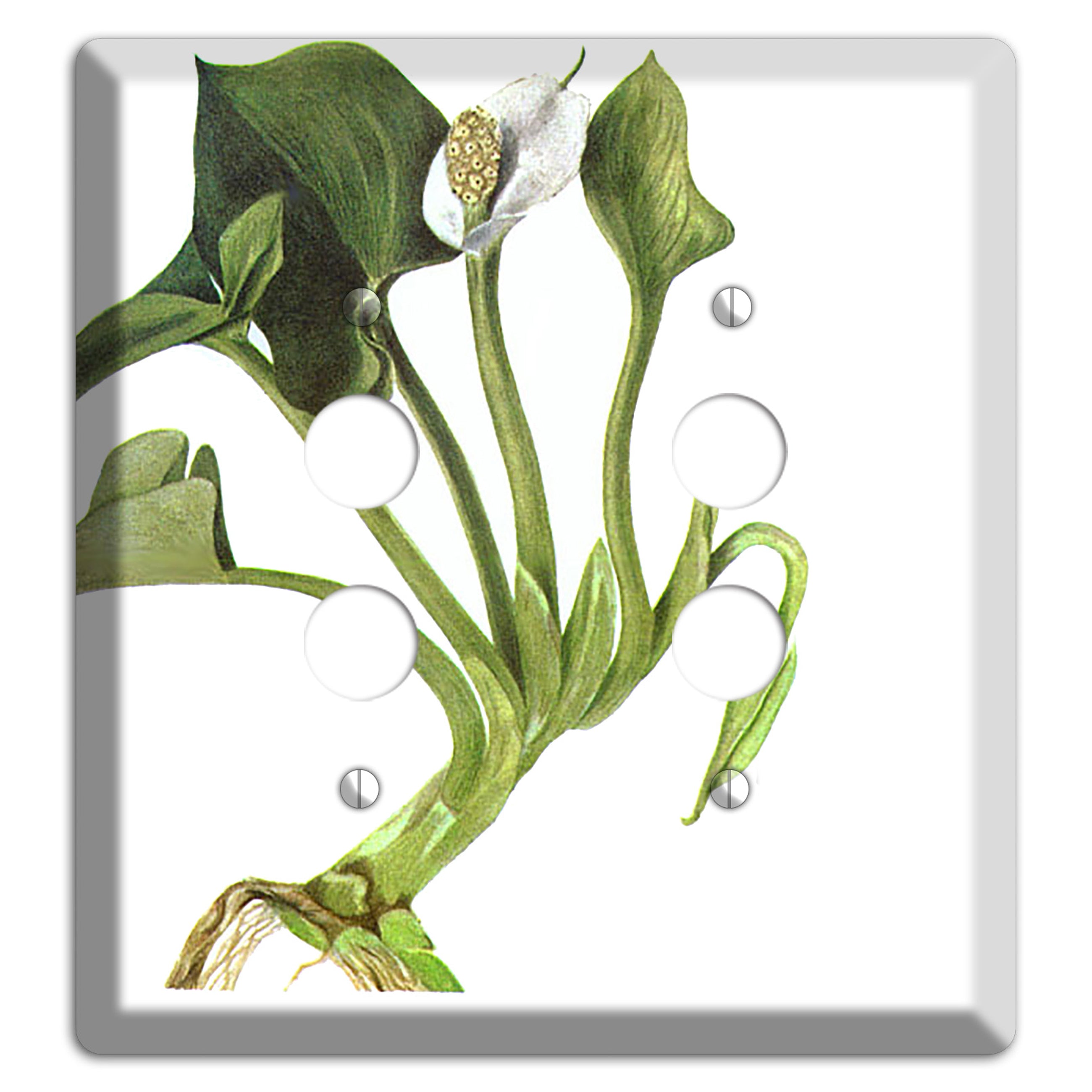 Calla Palustrie 2 Pushbutton Wallplate