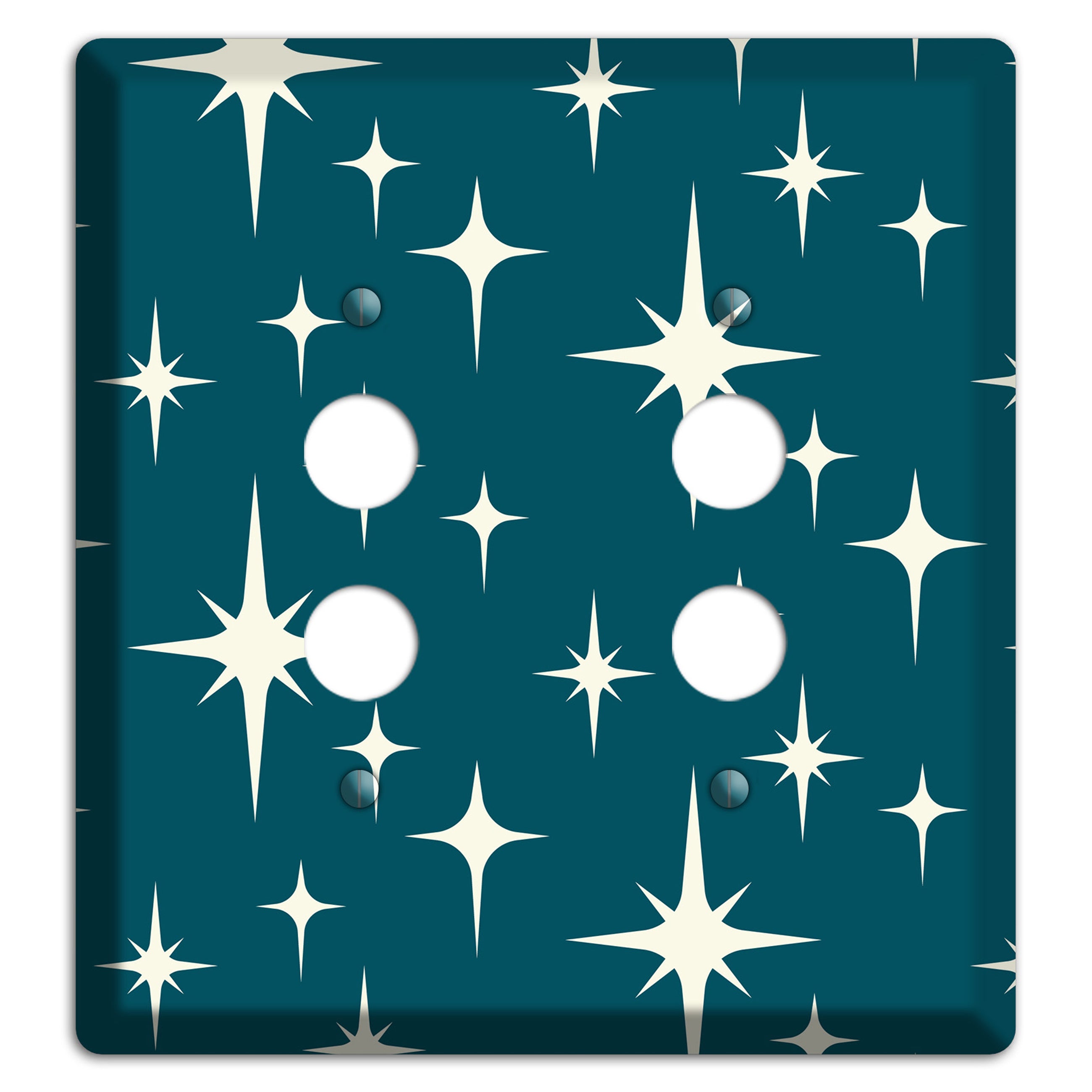 Navy Atomic Diamond 2 Pushbutton Wallplate