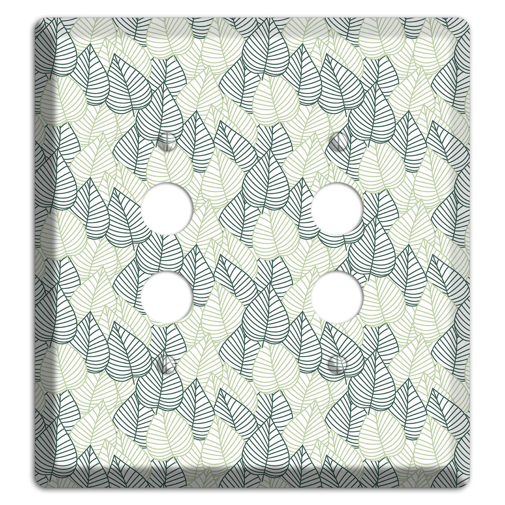Leaves Style N 2 Pushbutton Wallplate