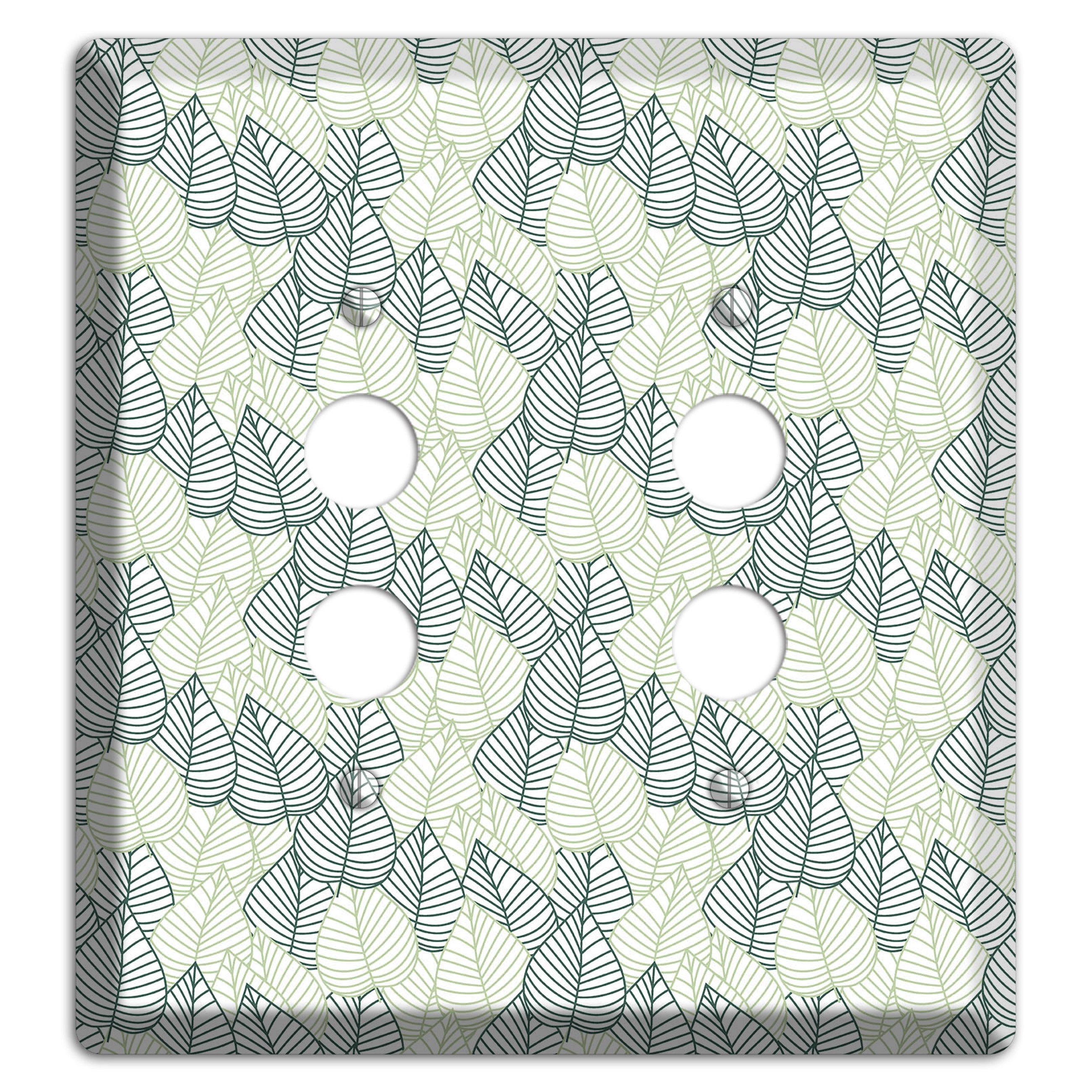 Leaves Style N 2 Pushbutton Wallplate