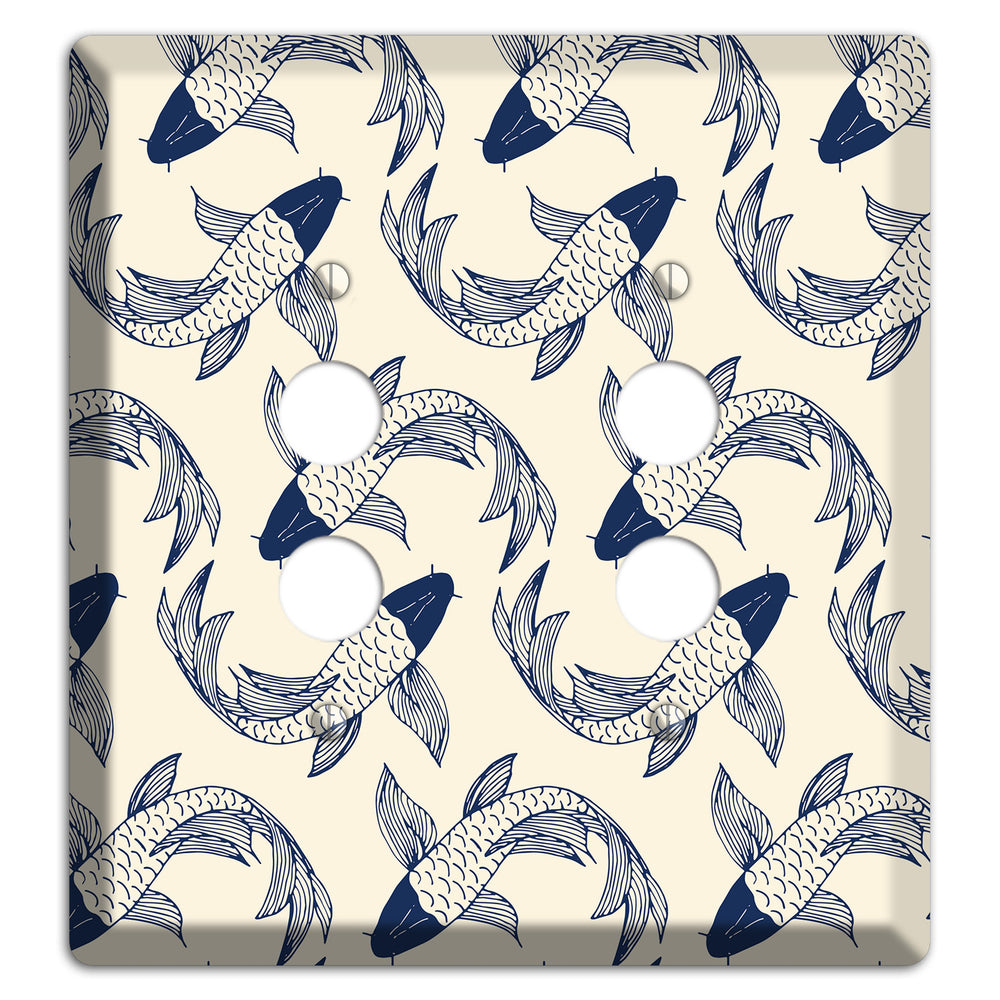 Koi Pond 2 2 Pushbutton Wallplate