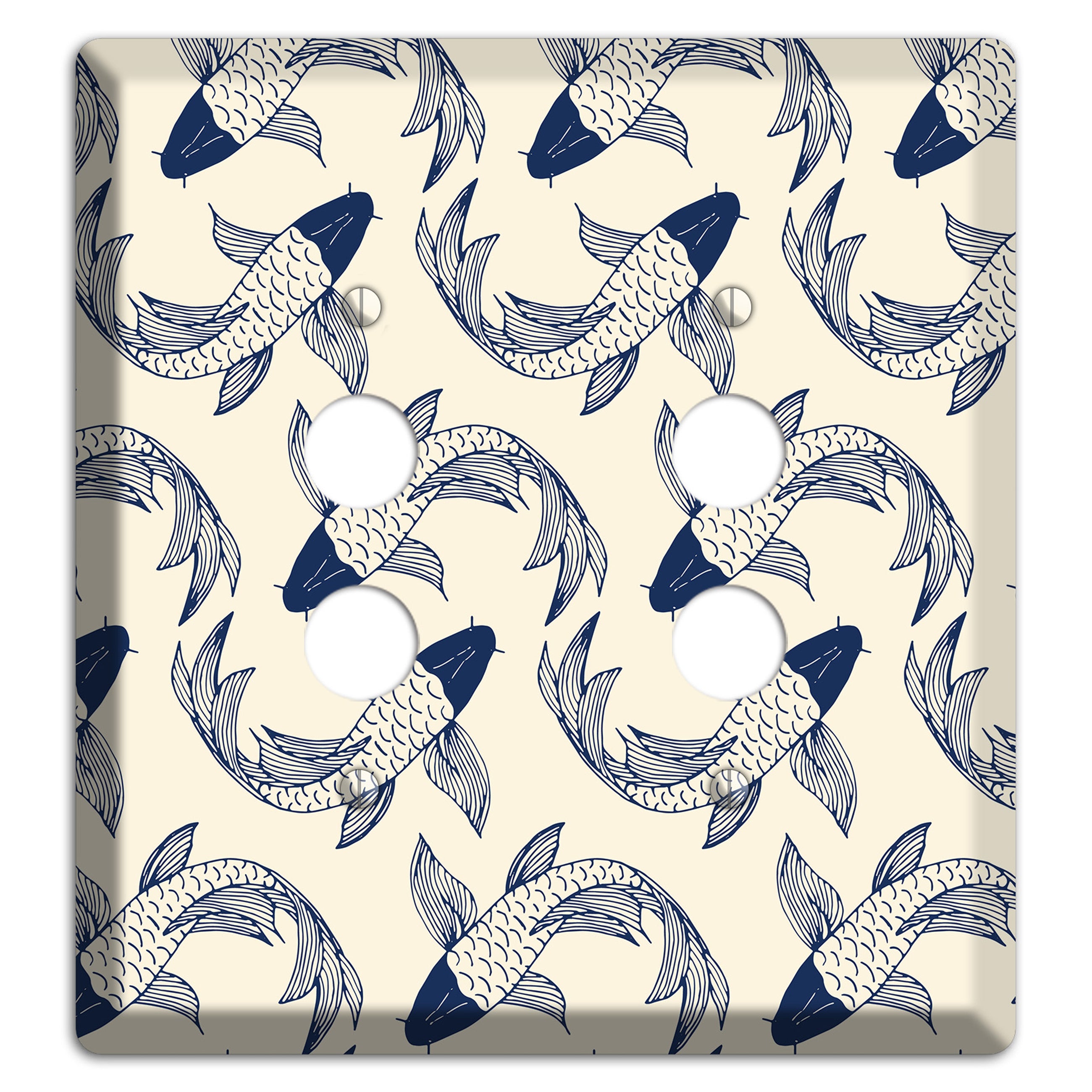 Koi Pond 2 2 Pushbutton Wallplate