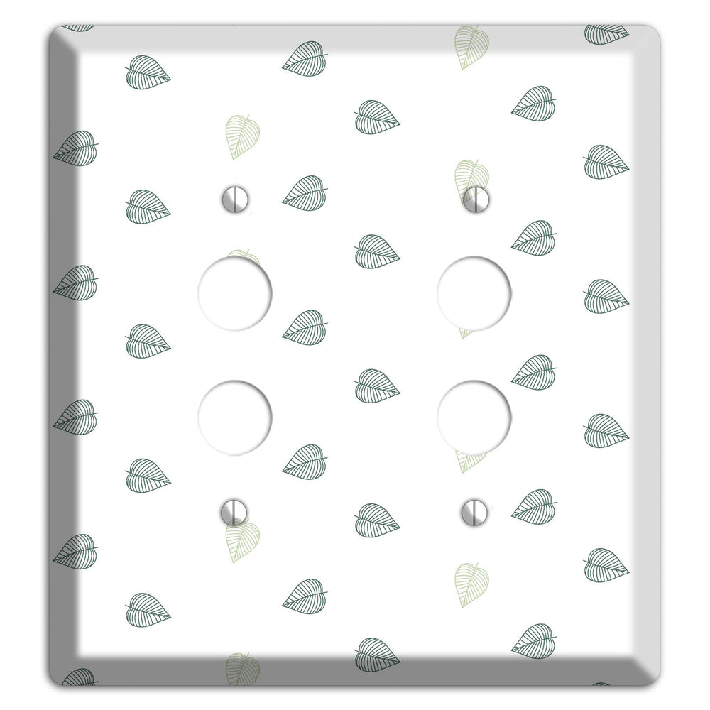 Leaves Style BB 2 Pushbutton Wallplate