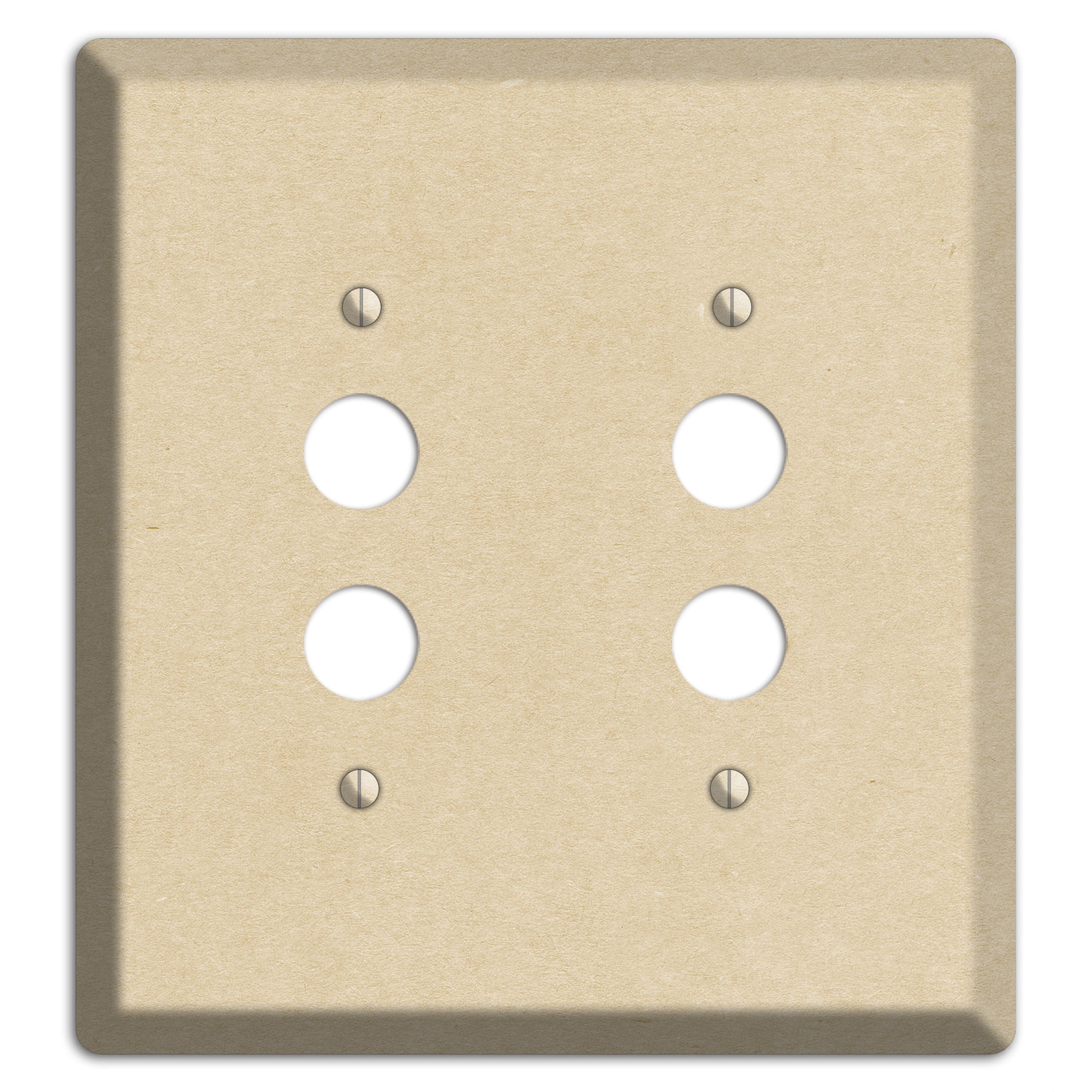 Double Pearl Lusta Kraft 2 Pushbutton Wallplate