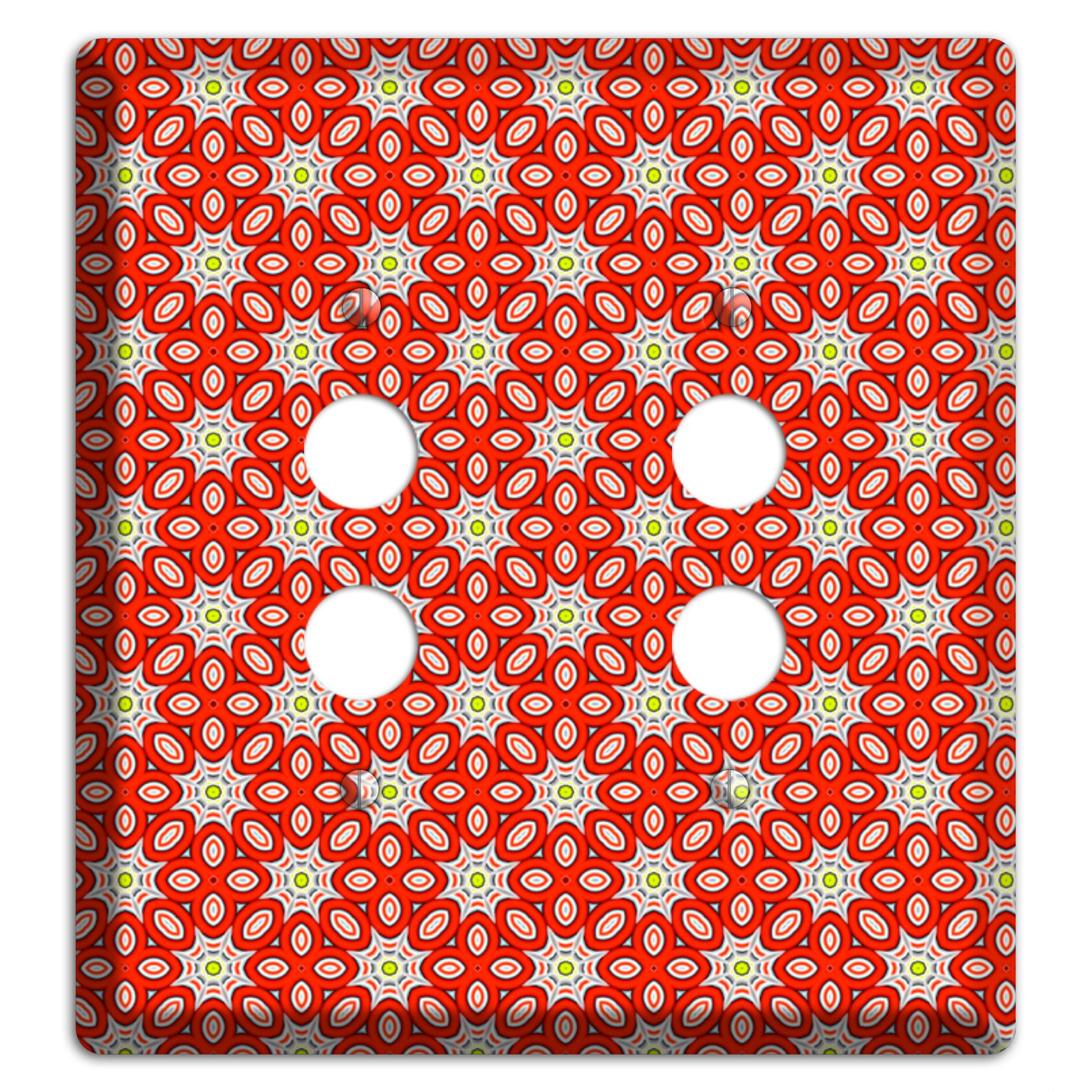 Red Foulard 2 2 Pushbutton Wallplate