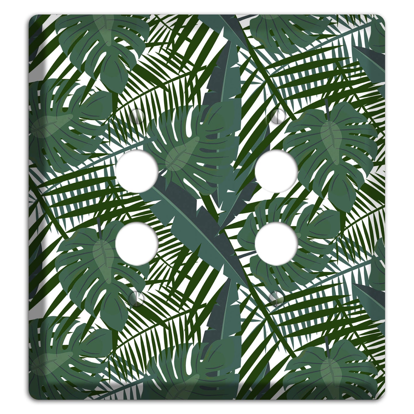 Leaves Style Q 2 Pushbutton Wallplate