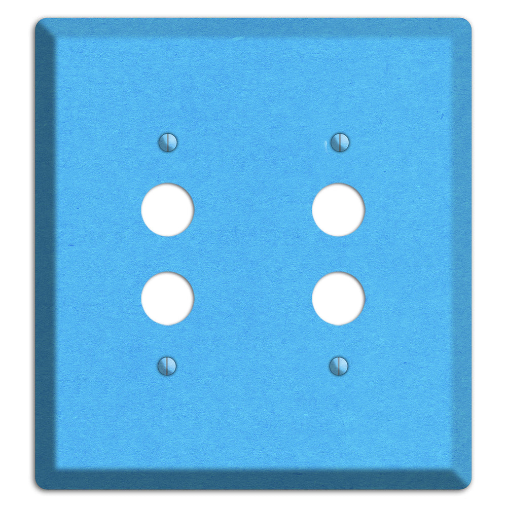 Maya Blue Kraft 2 Pushbutton Wallplate