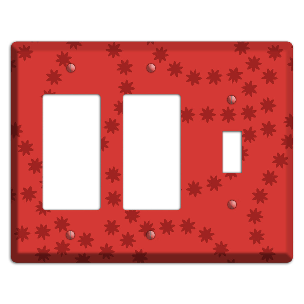 Multi Red Constellation 2 Rocker / Toggle Wallplate