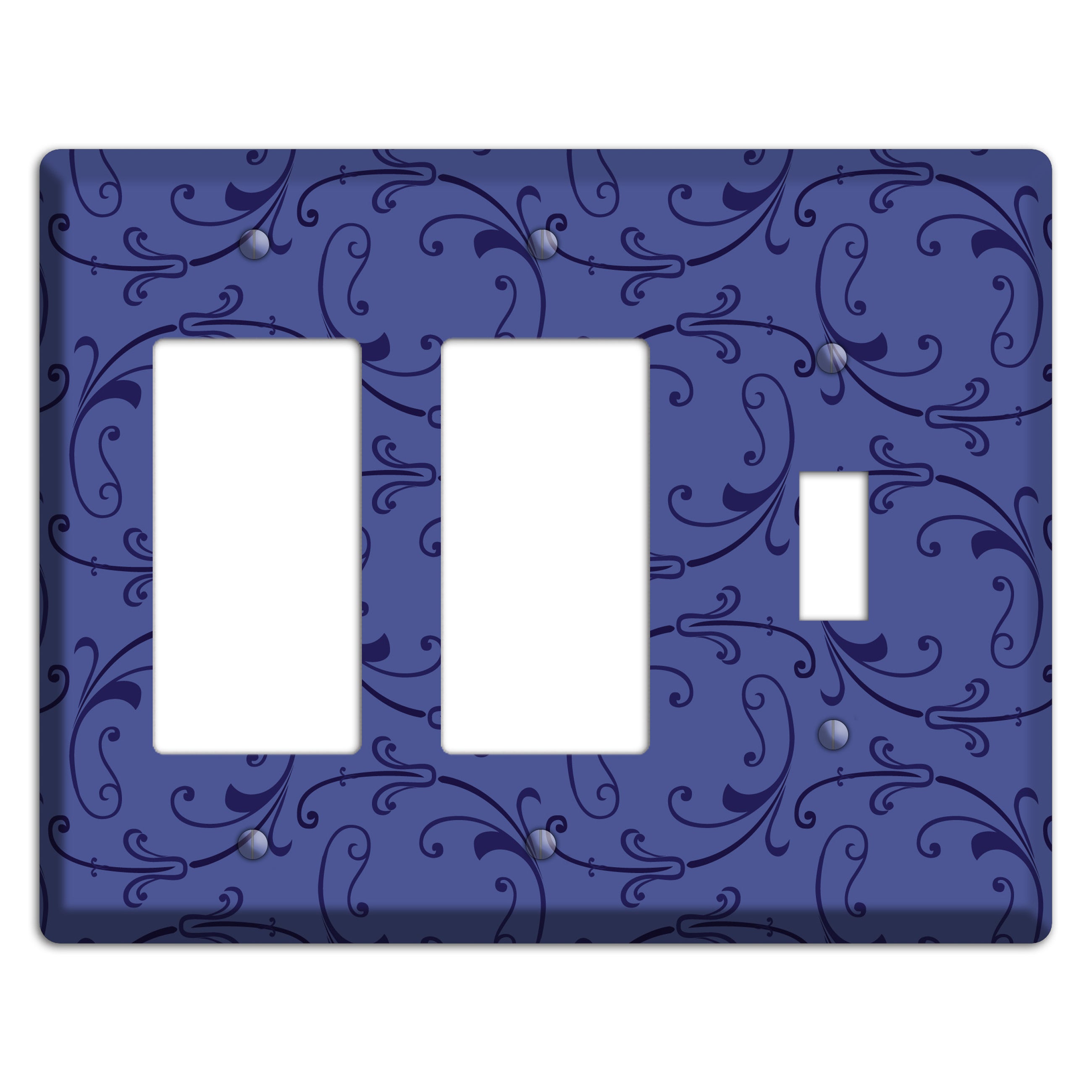 Green and Brown Argyle 2 Rocker / Toggle Wallplate