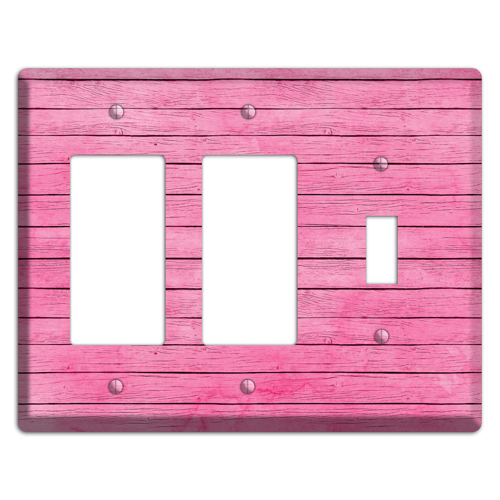 Carissma Pink Texture 2 Rocker / Toggle Wallplate
