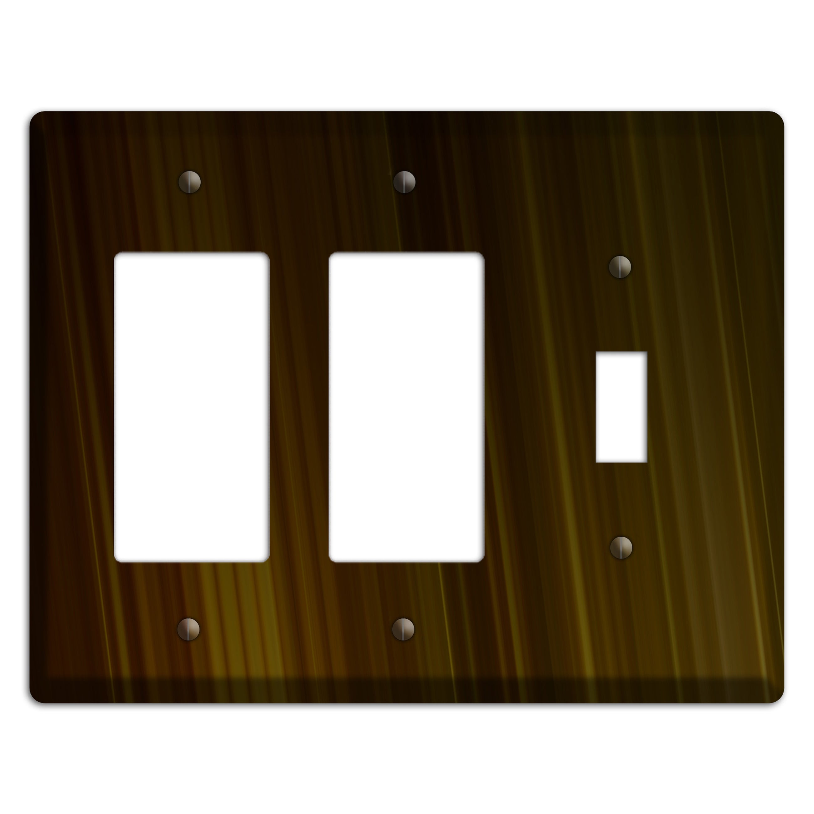 Brown Ray of Light 2 Rocker / Toggle Wallplate