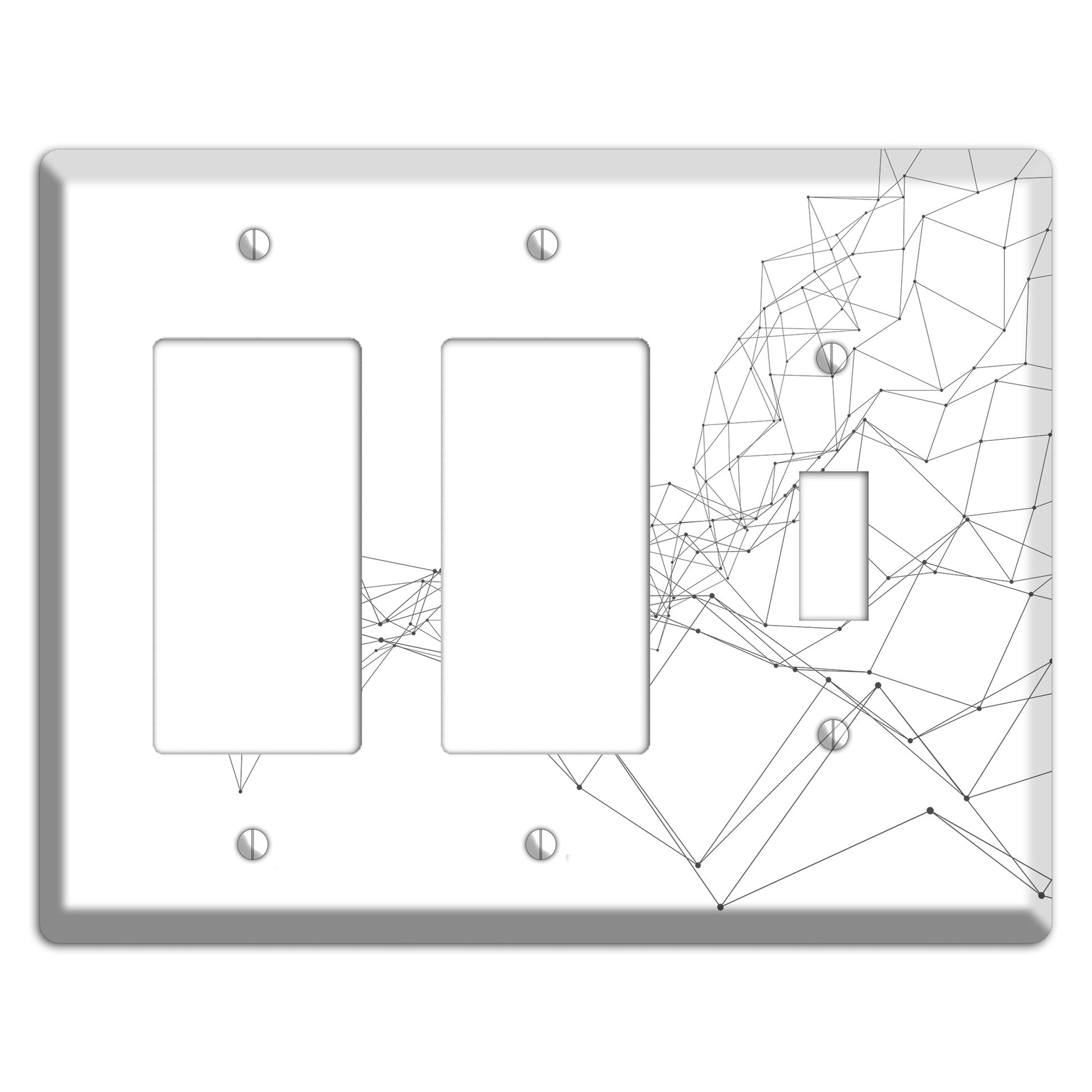 Ink Brushstrokes 7 2 Rocker / Toggle Wallplate