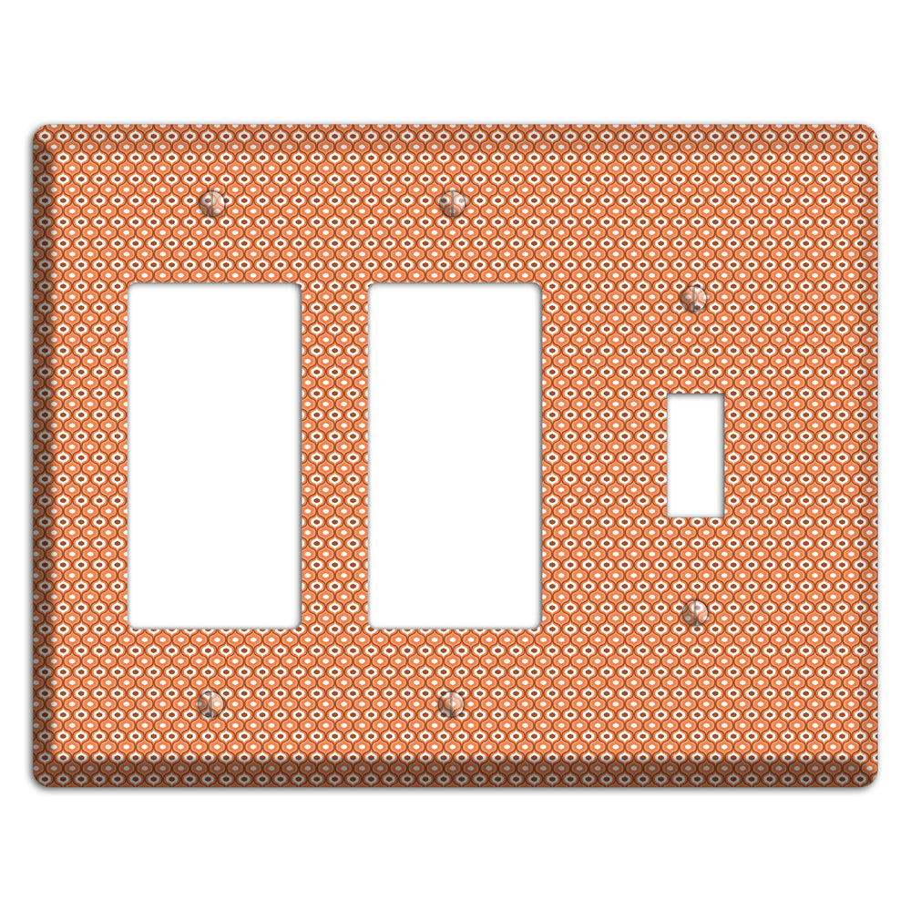 Coral Tiny Double Scallop 2 Rocker / Toggle Wallplate
