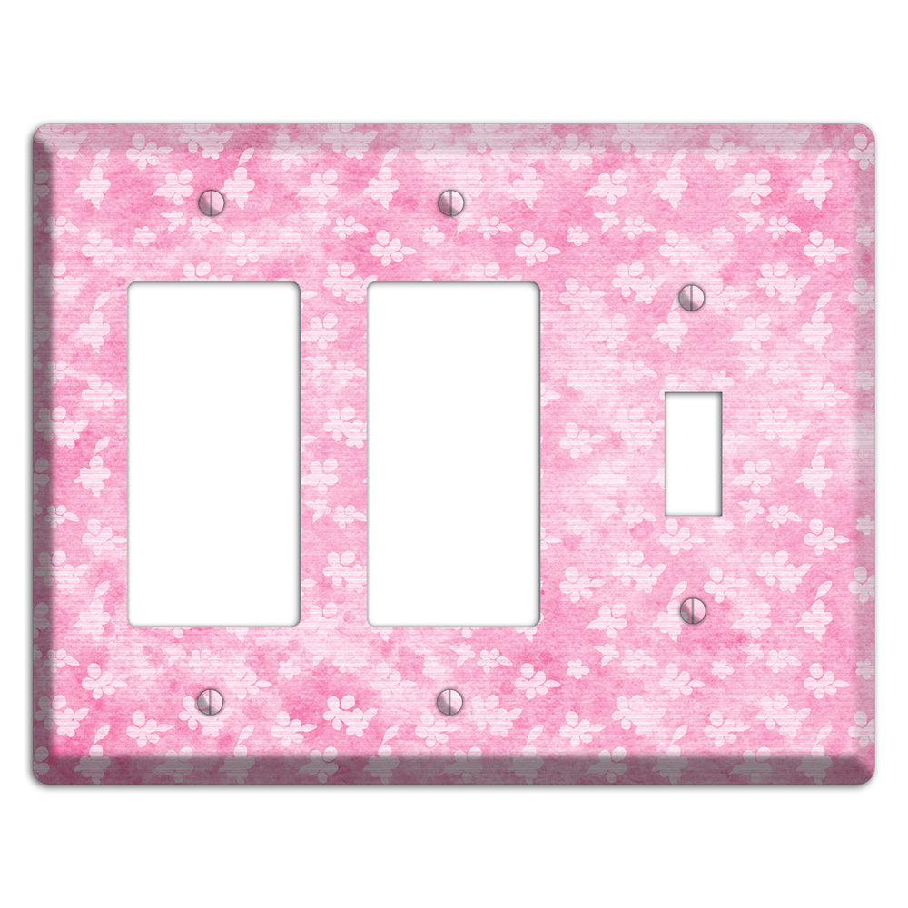 Cupid Pink Texture 2 Rocker / Toggle Wallplate
