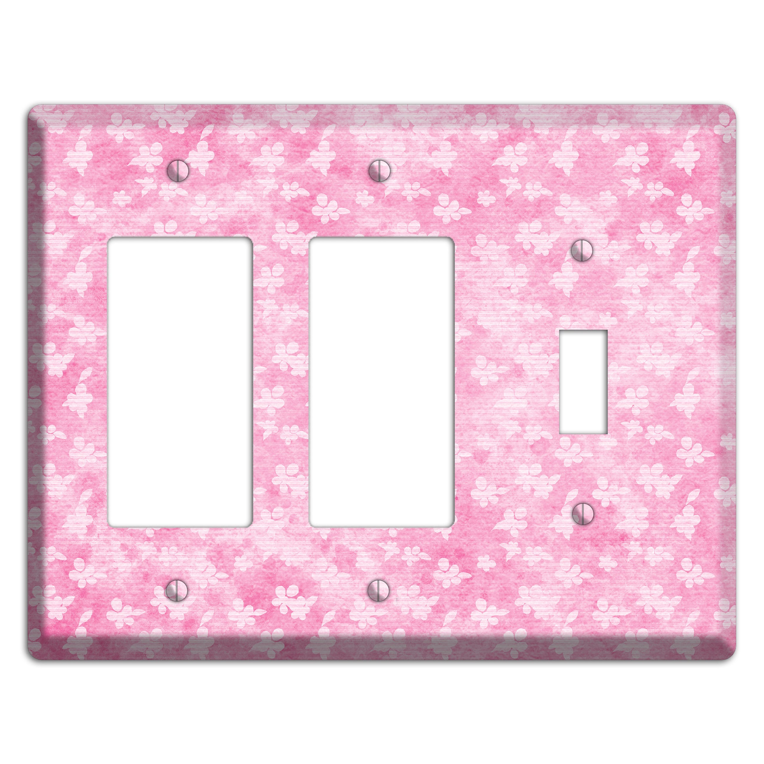 Cupid Pink Texture 2 Rocker / Toggle Wallplate
