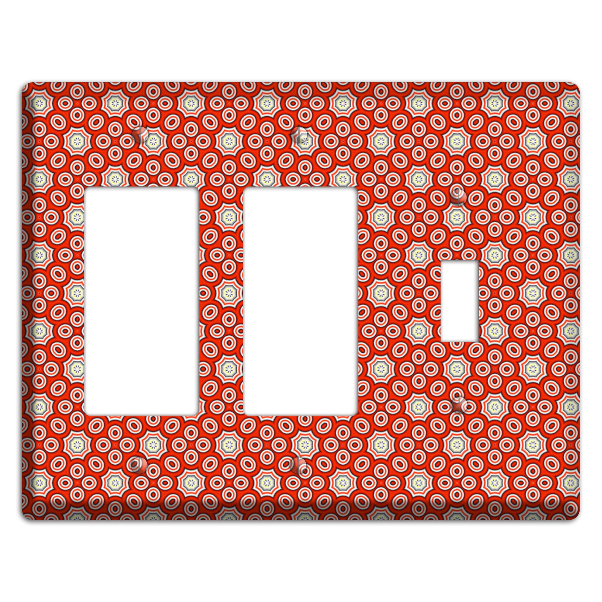 Red Foulard 2 Rocker / Toggle Wallplate