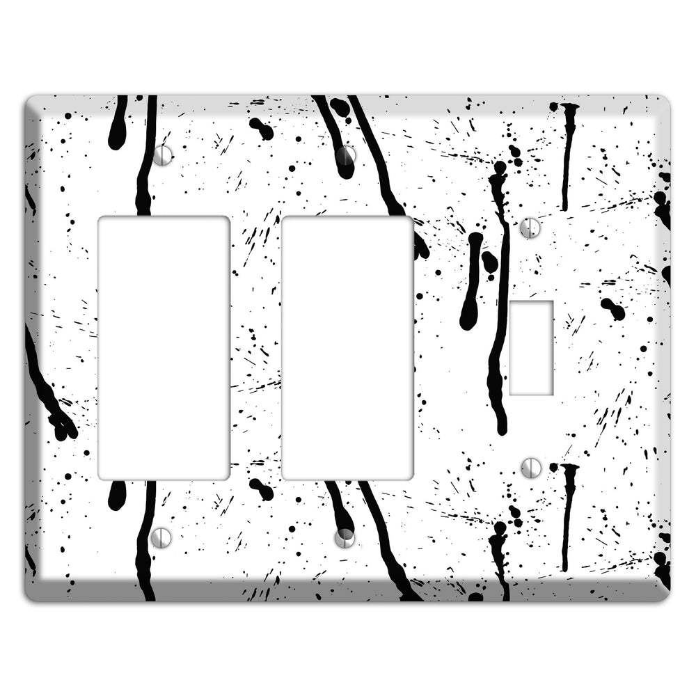 Ink Drips 4 2 Rocker / Toggle Wallplate