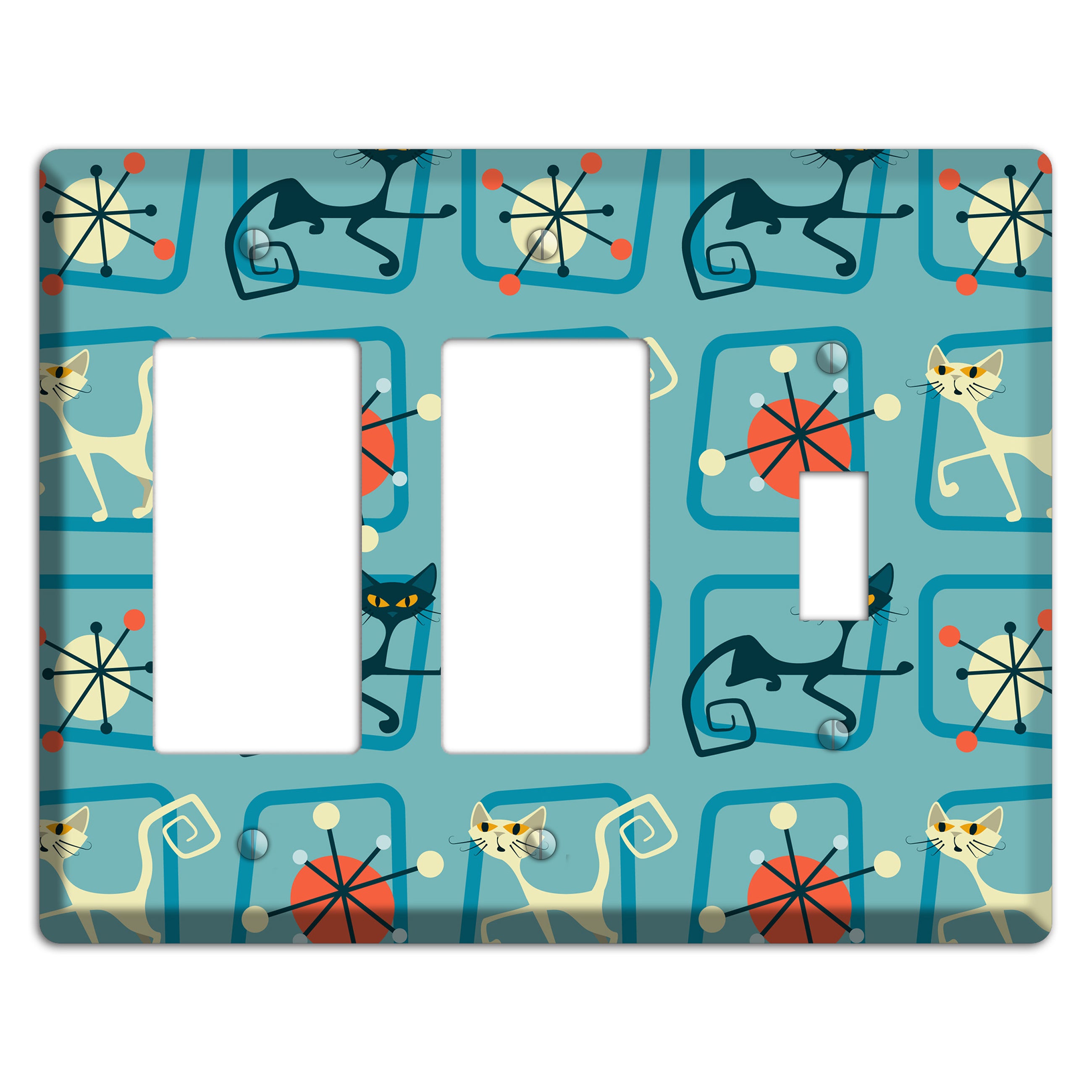 Relaxing Kitties 2 Rocker / Toggle Wallplate