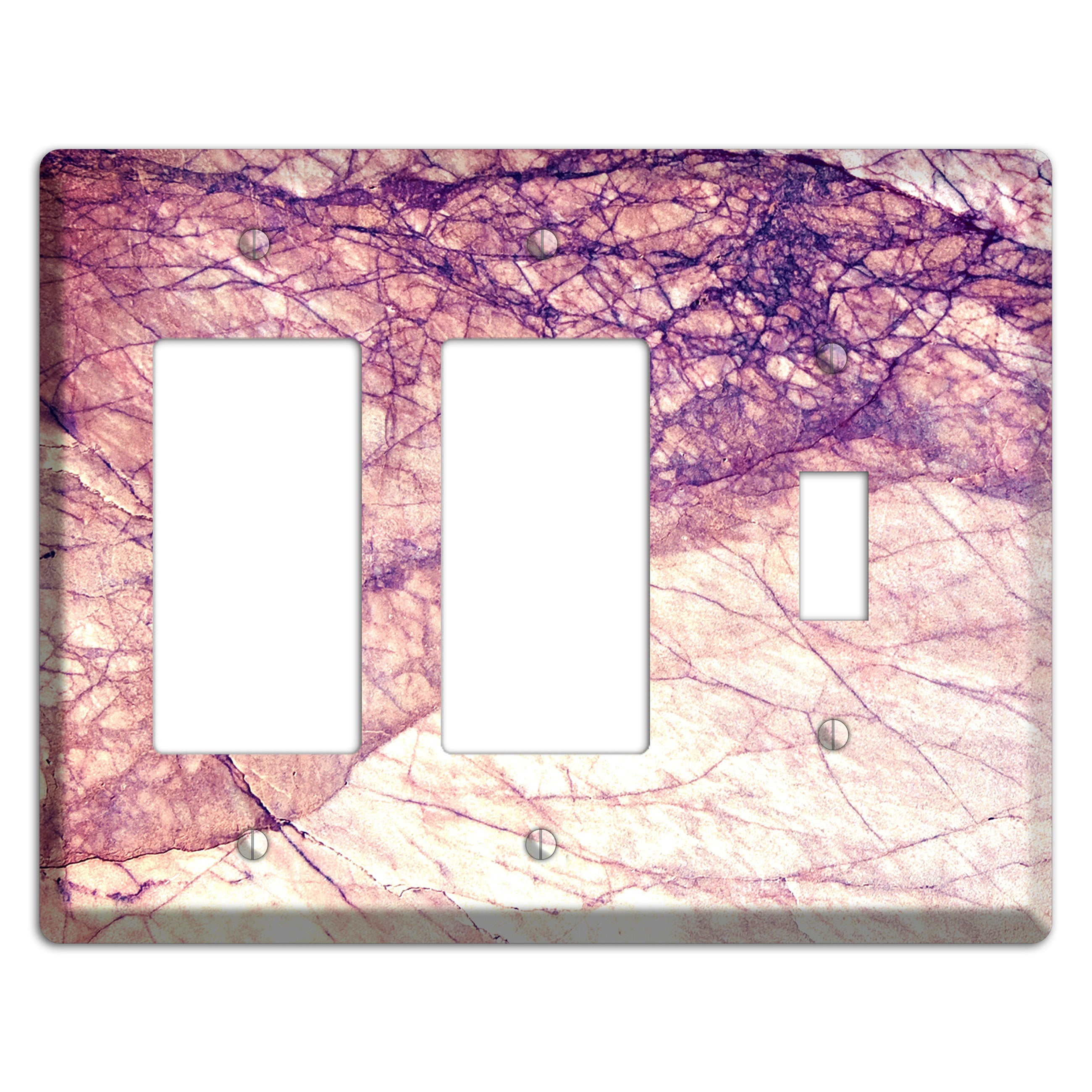 Cavern Pink Marble 2 Rocker / Toggle Wallplate