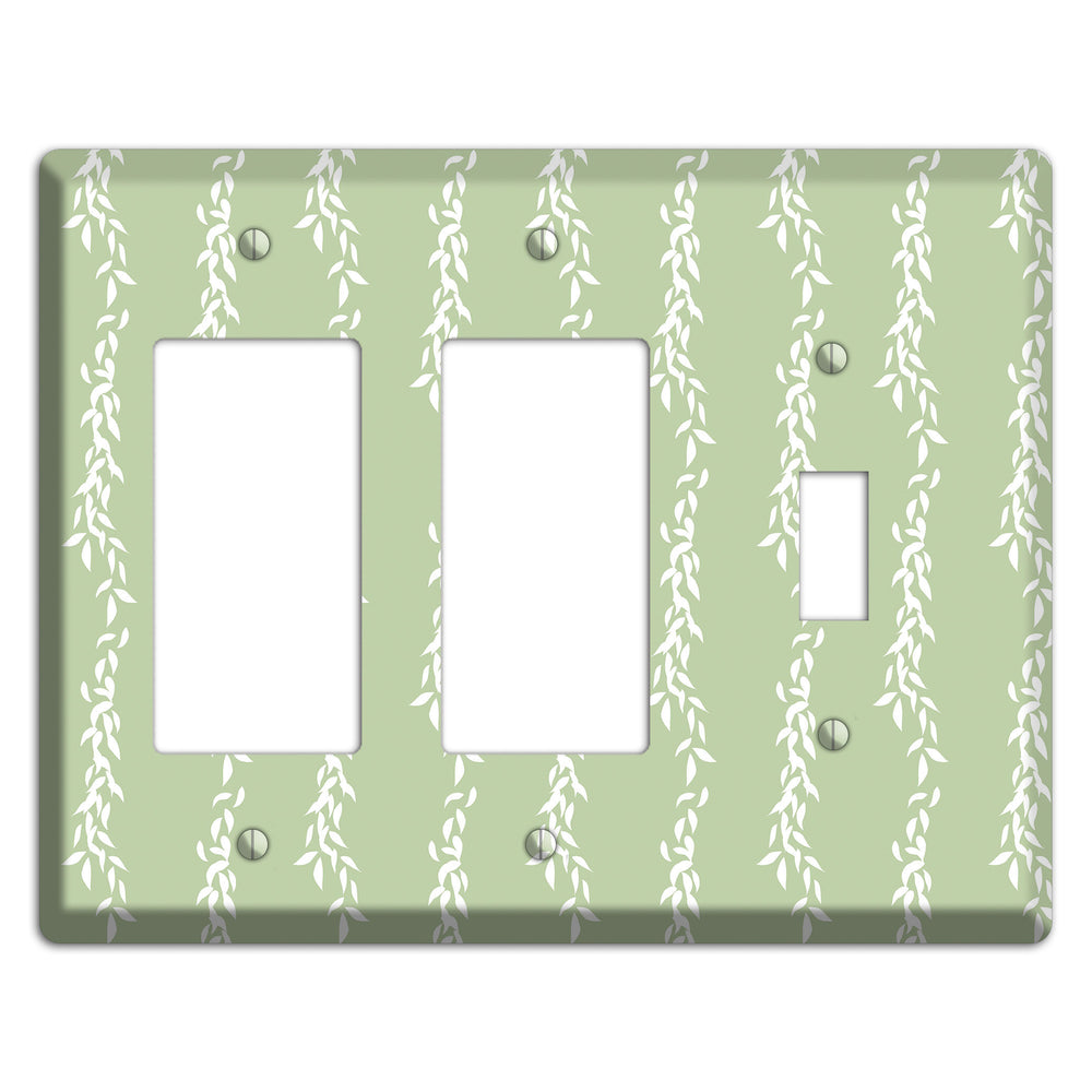 Leaves Style Z 2 Rocker / Toggle Wallplate
