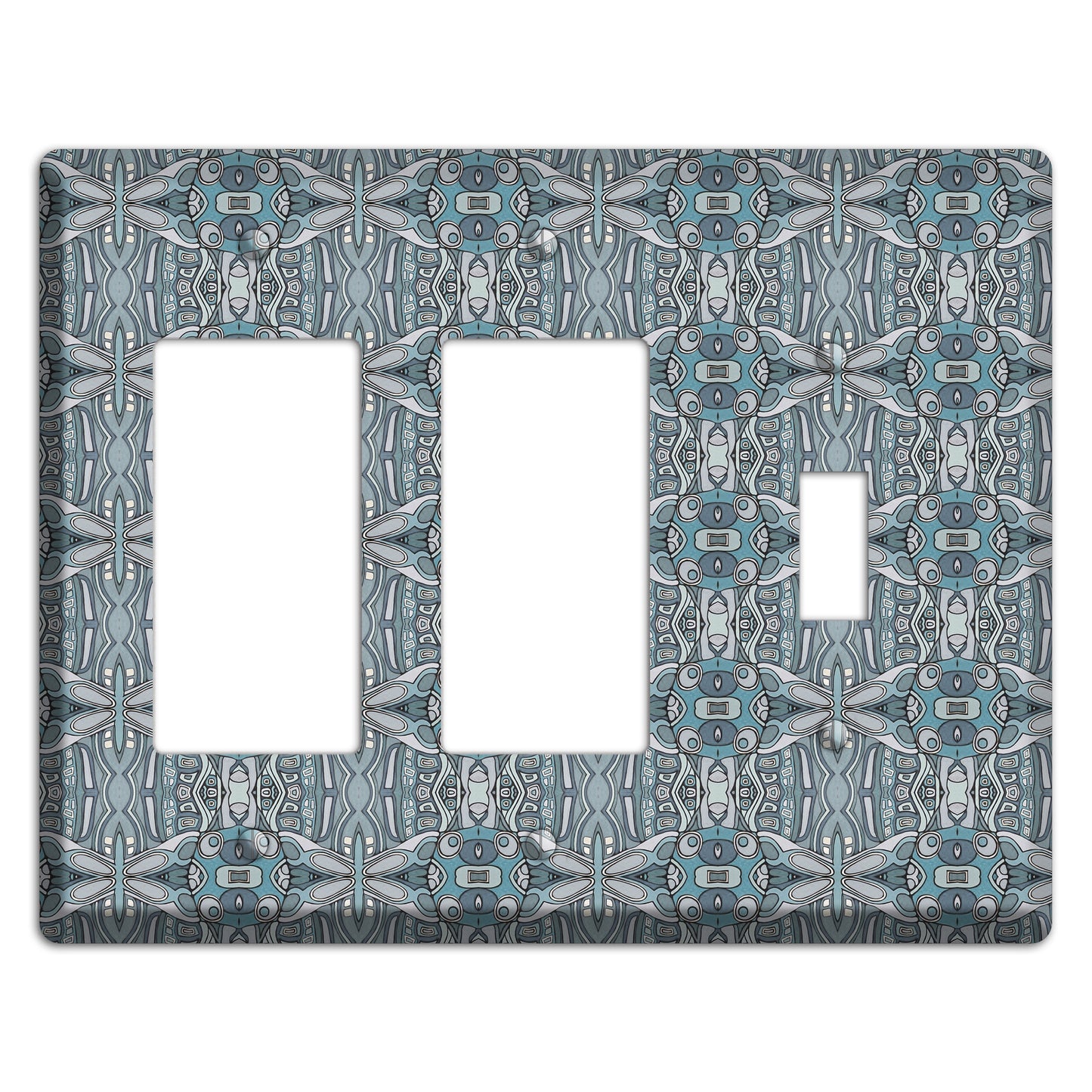 Blue Tapestry 2 Rocker / Toggle Wallplate