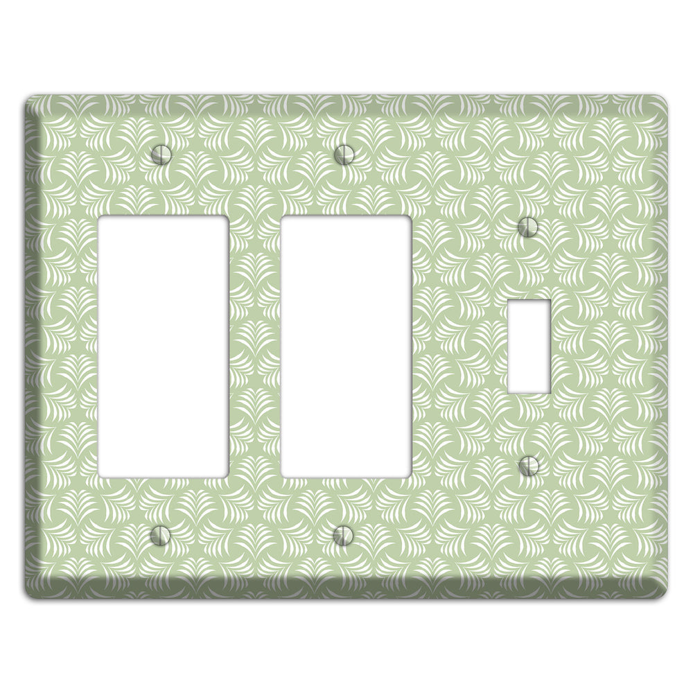 Leaves Style V 2 Rocker / Toggle Wallplate