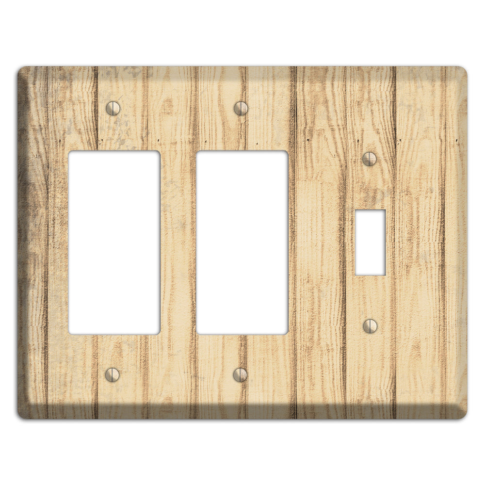Hampton Weathered Wood 2 Rocker / Toggle Wallplate