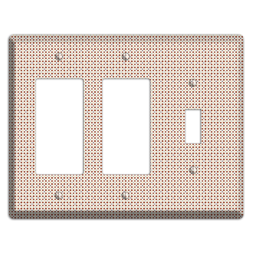 Beige Weave 2 Rocker / Toggle Wallplate
