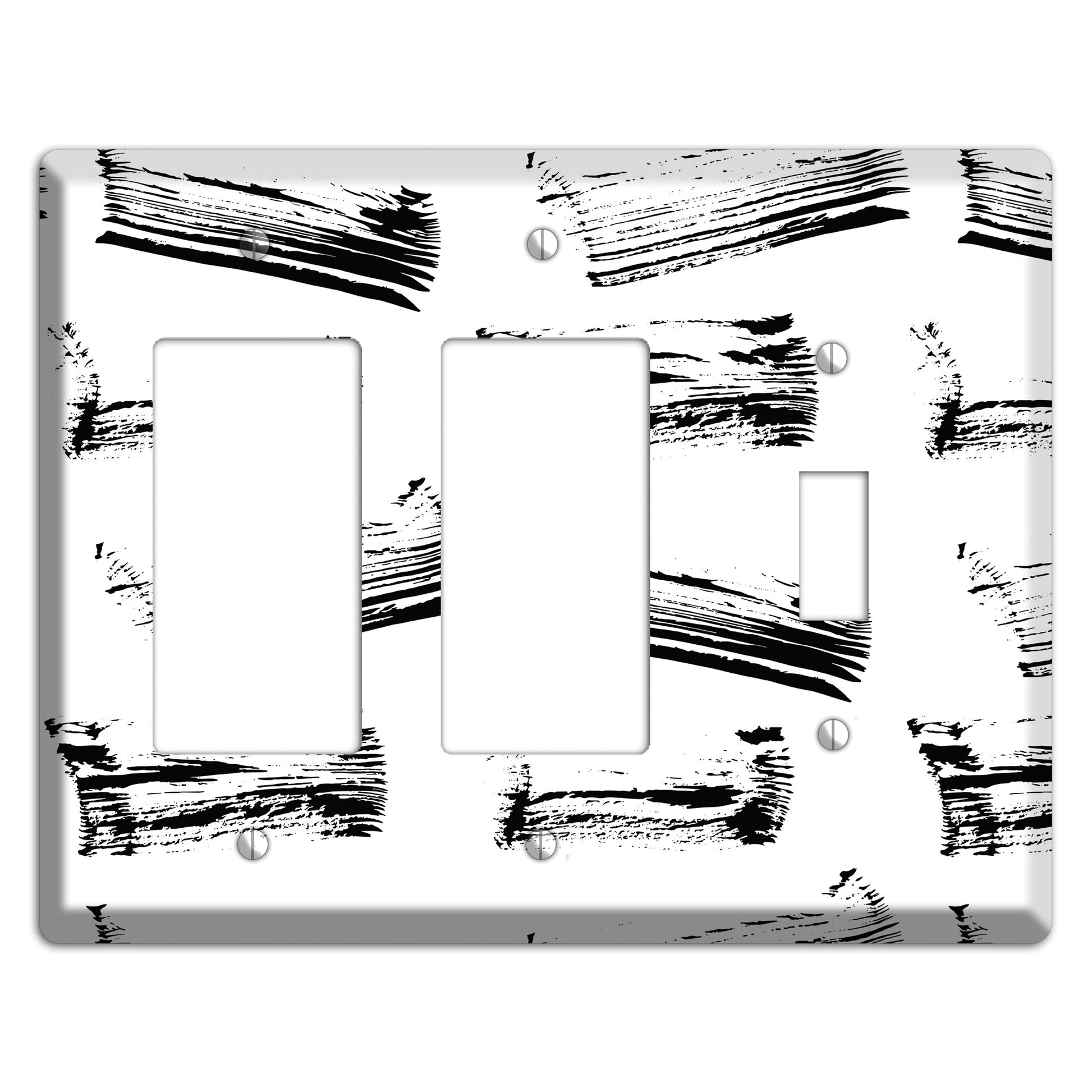 Ink Brushstrokes 1 2 Rocker / Toggle Wallplate