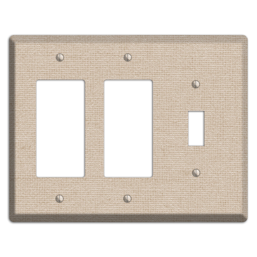 Vanilla Neutral Texture 2 Rocker / Toggle Wallplate