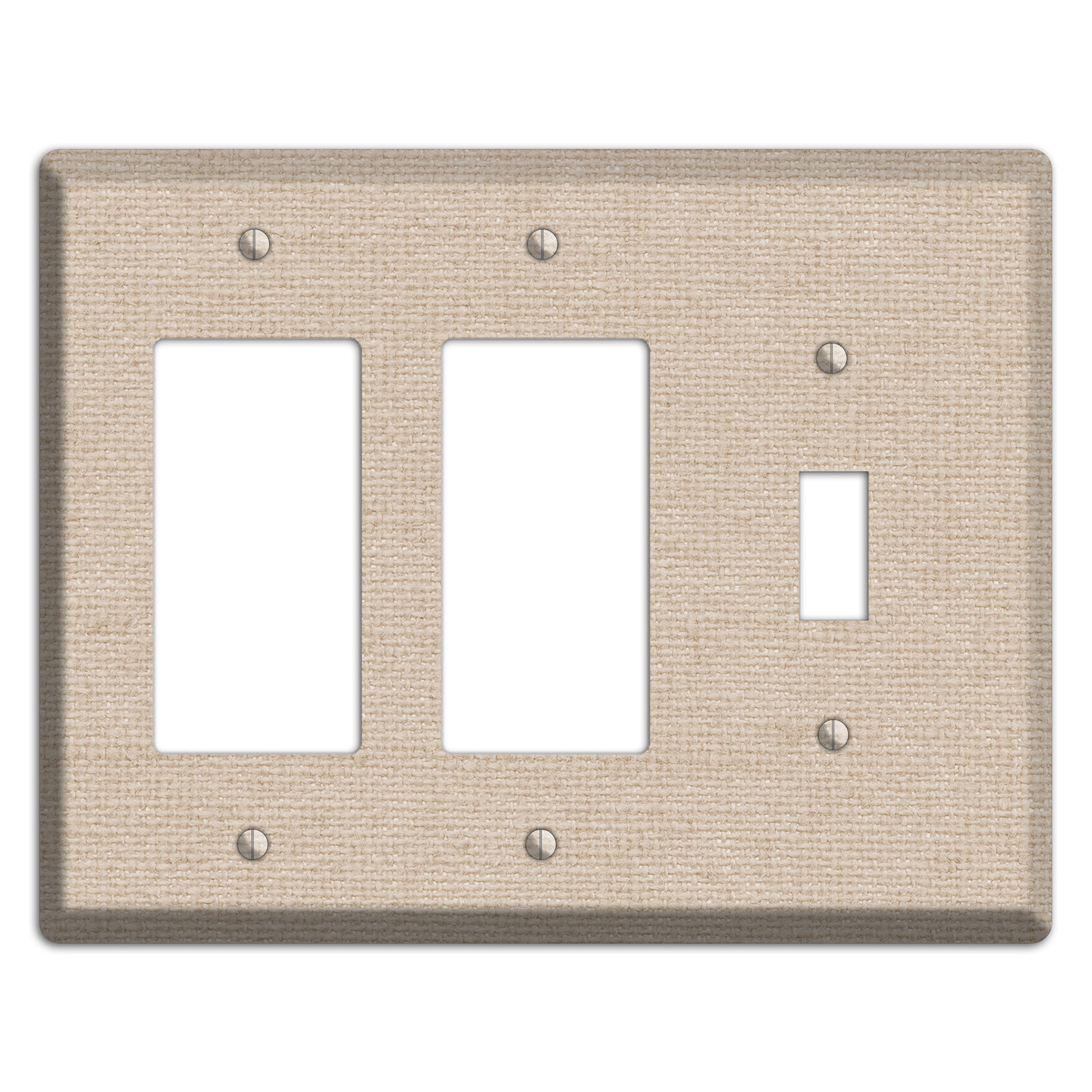 Vanilla Neutral Texture 2 Rocker / Toggle Wallplate