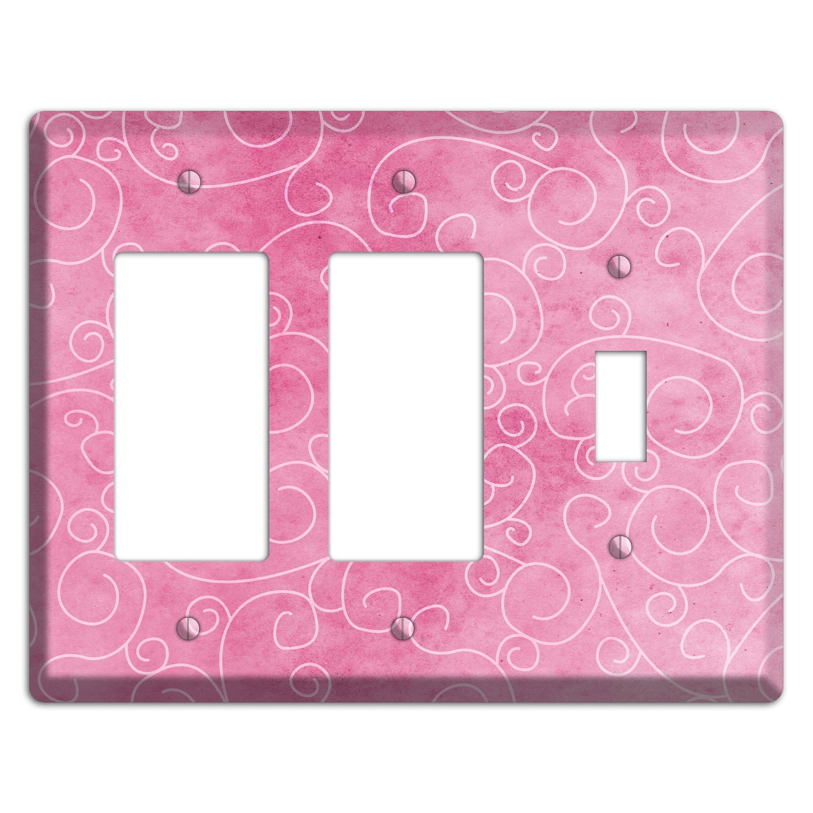 Kobi Pink Texture 2 Rocker / Toggle Wallplate