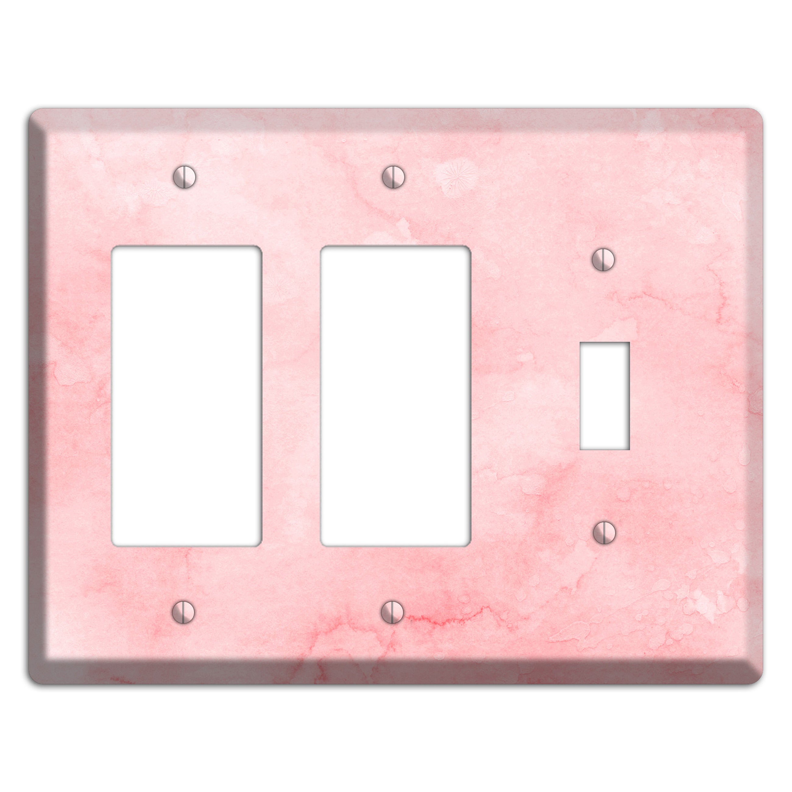 Mandys Pink Soft Coral 2 Rocker / Toggle Wallplate