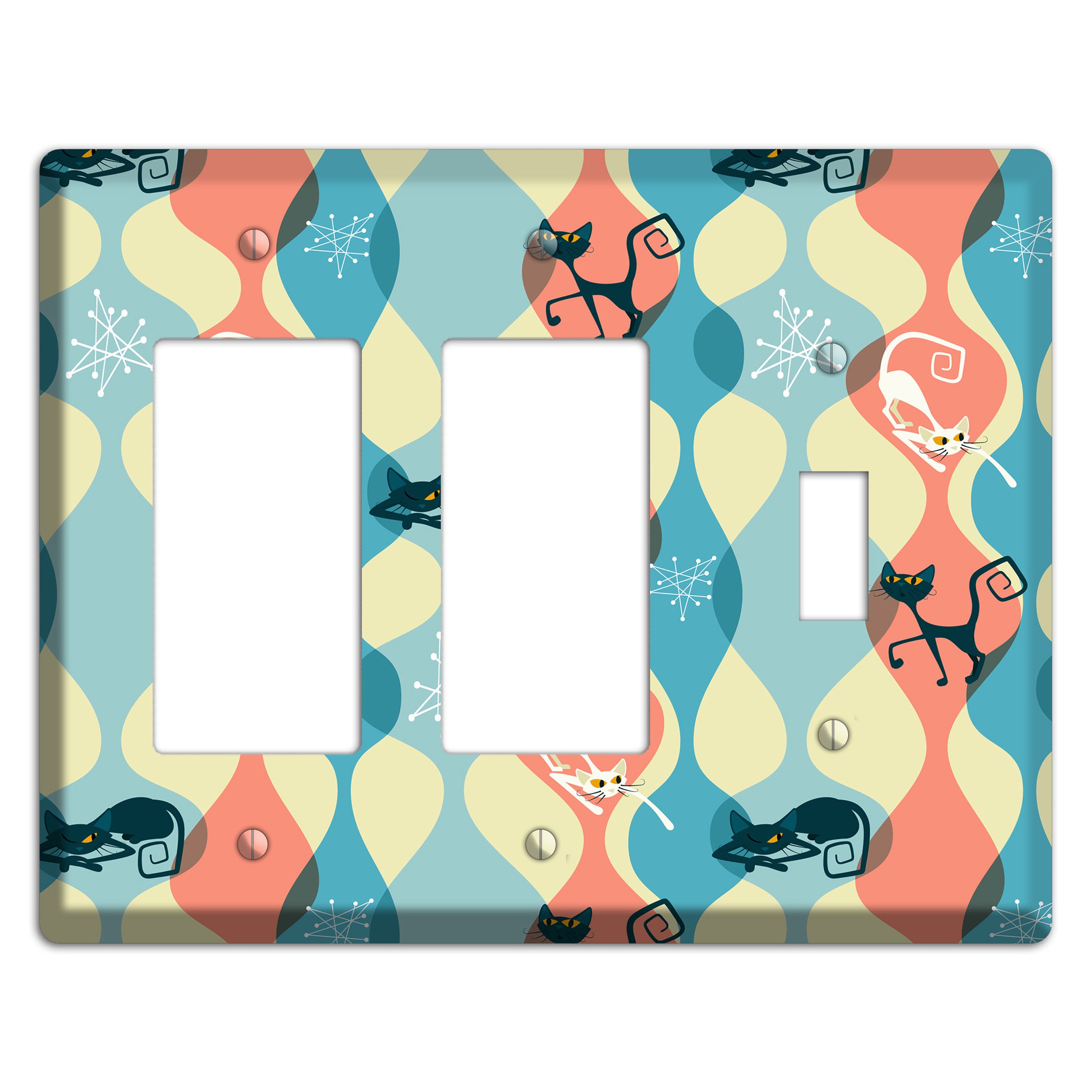 Atomic Kitty 2 Rocker / Toggle Wallplate